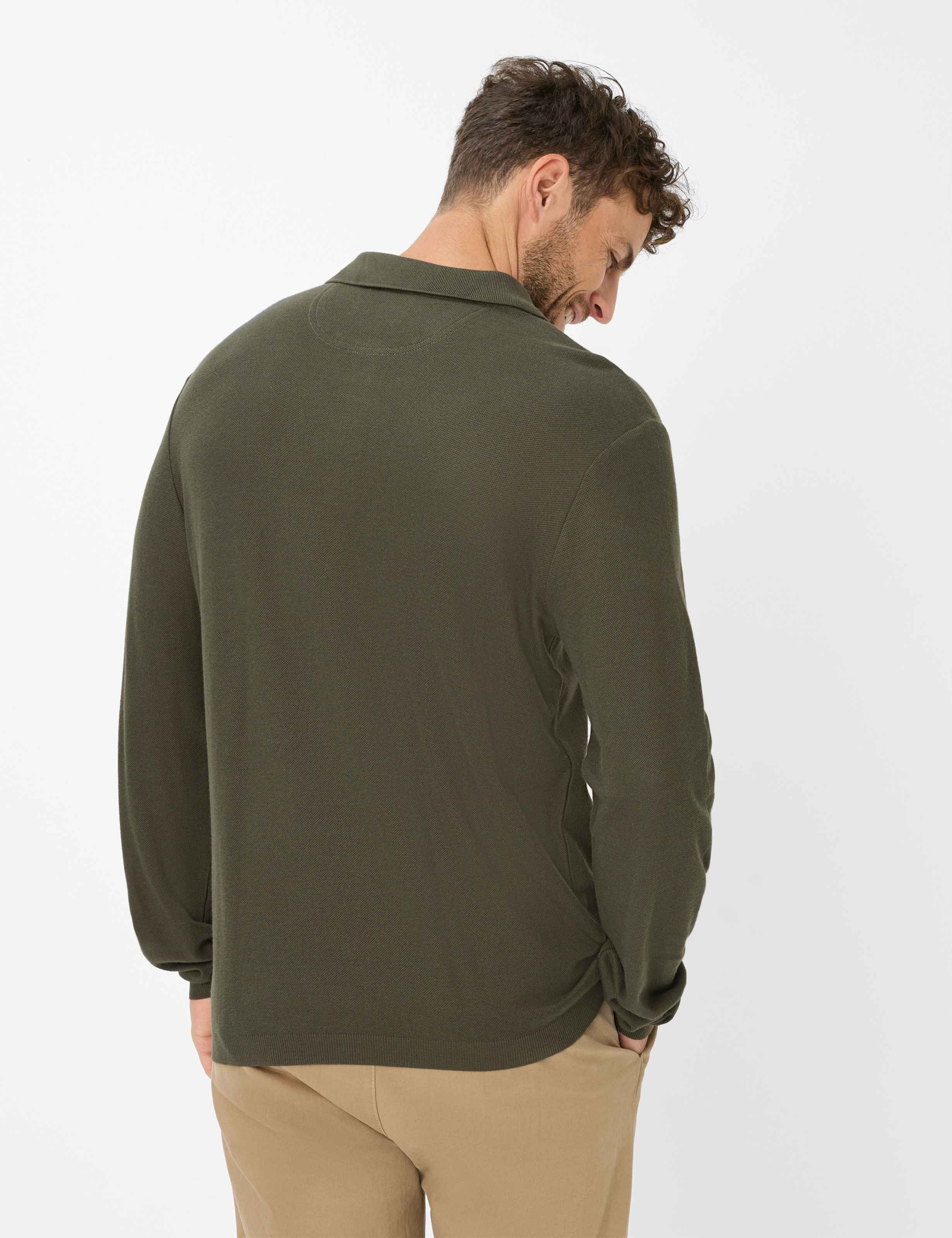 Thumbnail - Brax Herren Polo Style PAROS olive Grün Oliv, grün - oliv, Gr. M