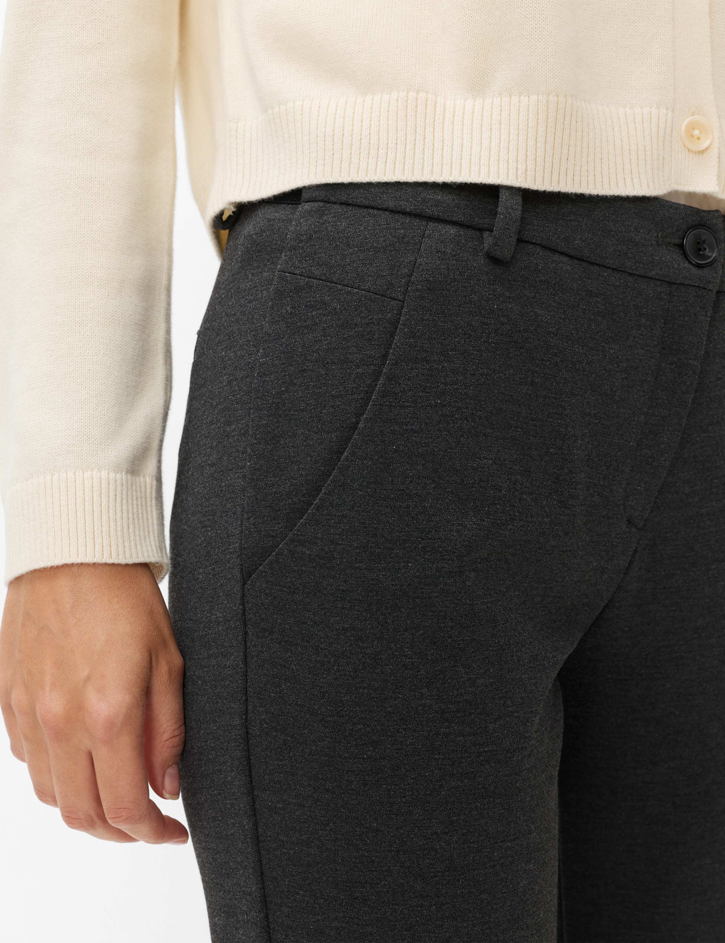 Femme Style MARON S Gris Foncé - Anthracite Regular Fit Détail 2