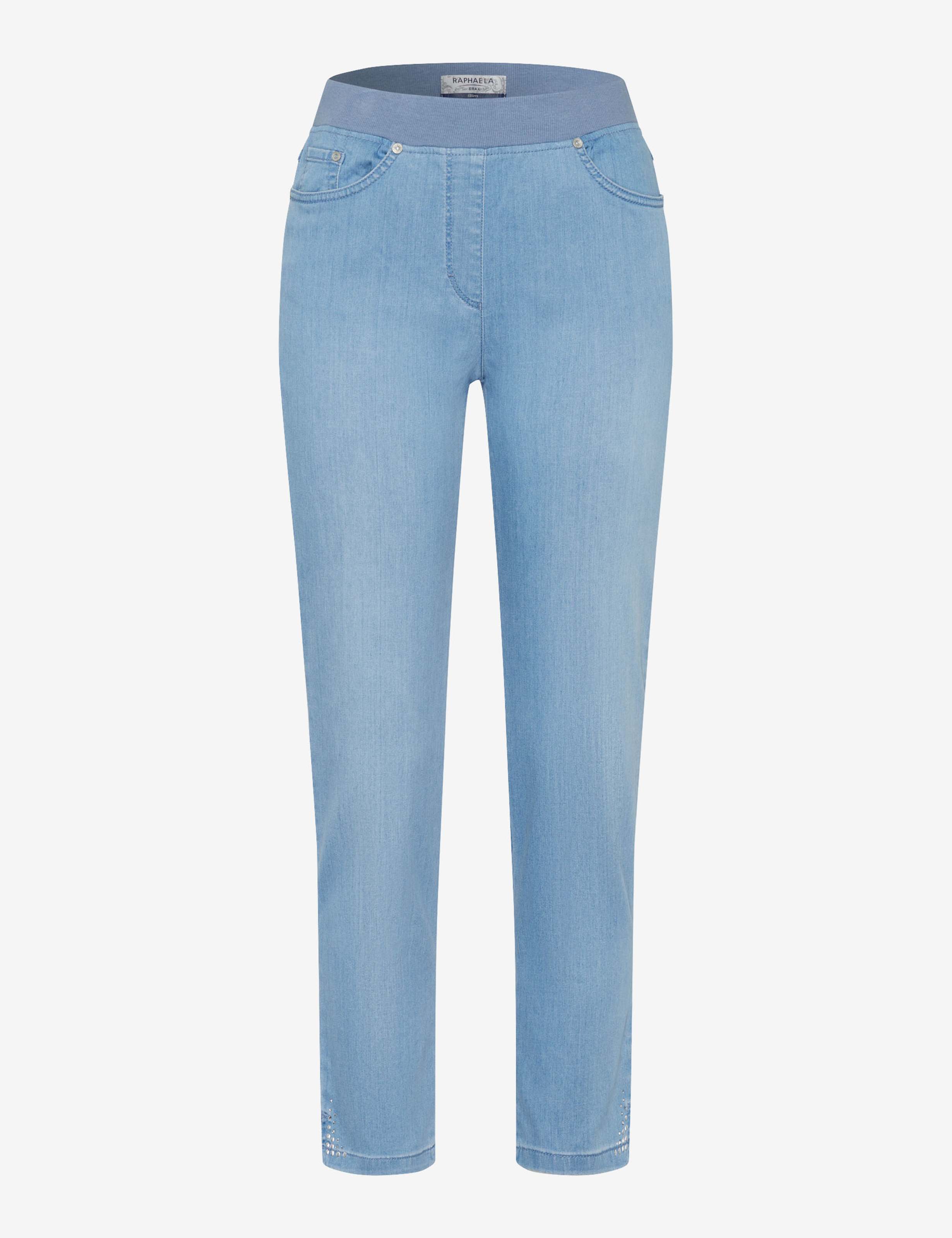 Damen Style PAMINA 6/8 Denim Hellblau Slim Fit Freisteller Front