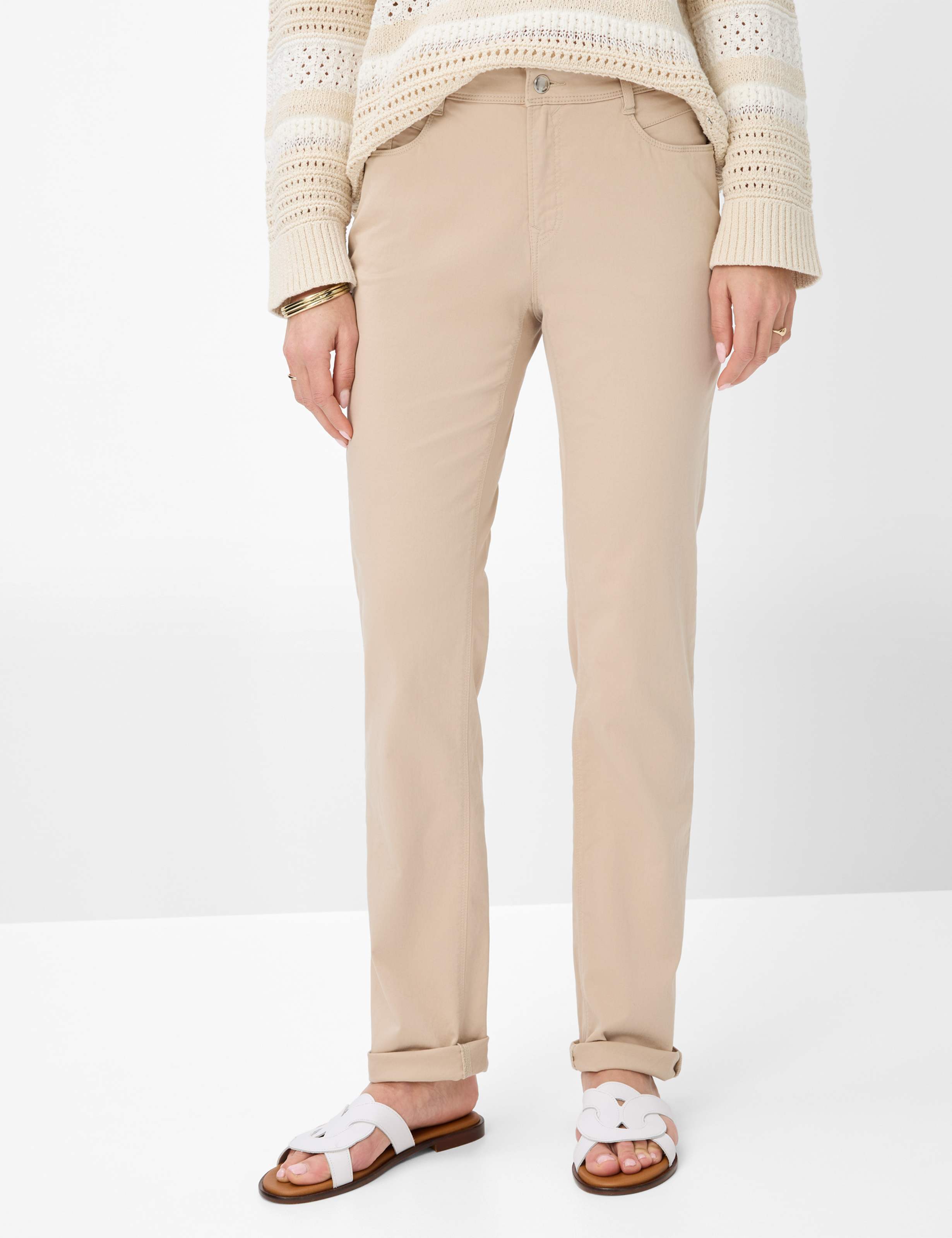 Thumbnail - Brax Damen Five-Pocket-Hose Style MARY ALMOND, Beige, Gr. 38K