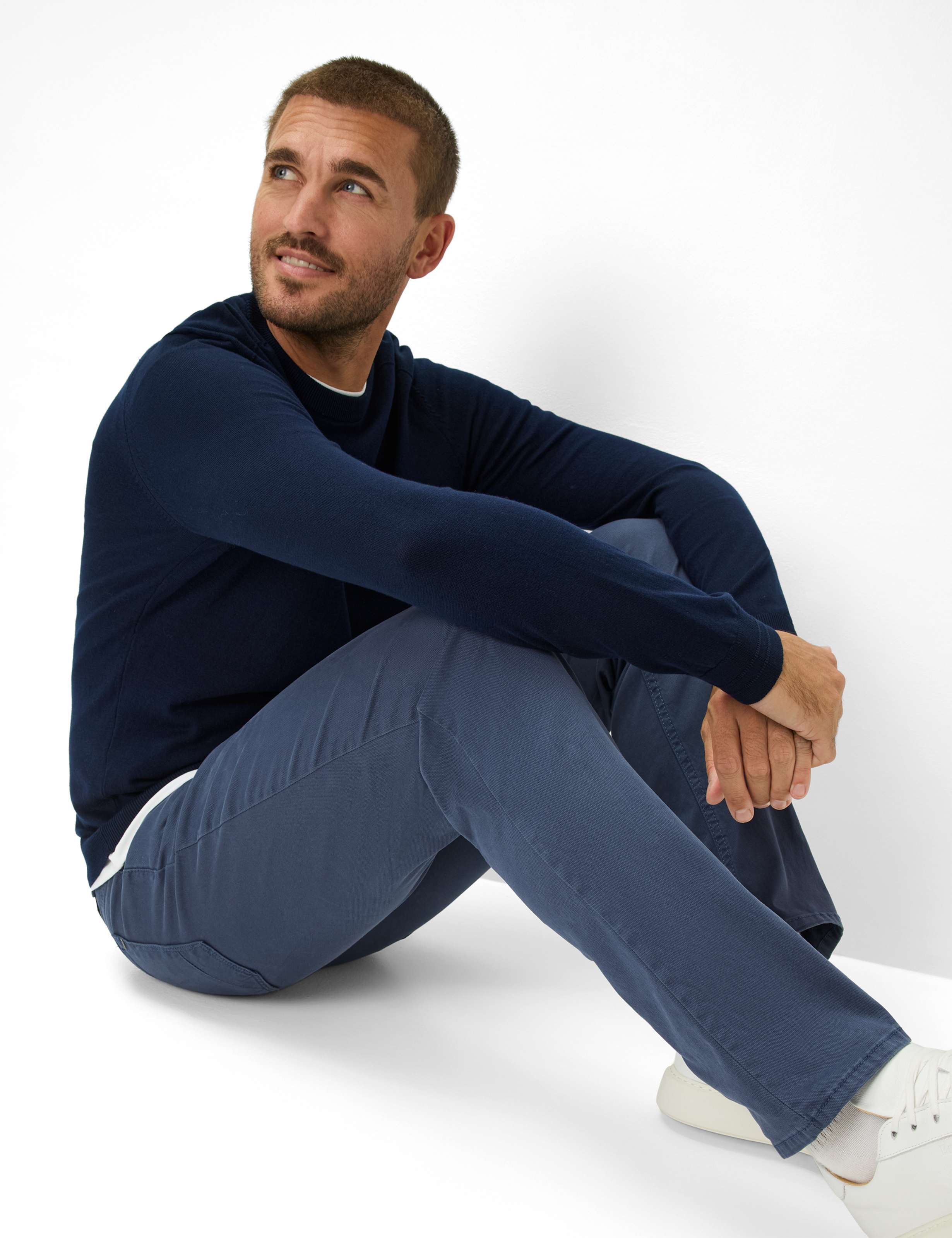 Heren Style CHUCK Donkerblauw Modern Fit Detail 1