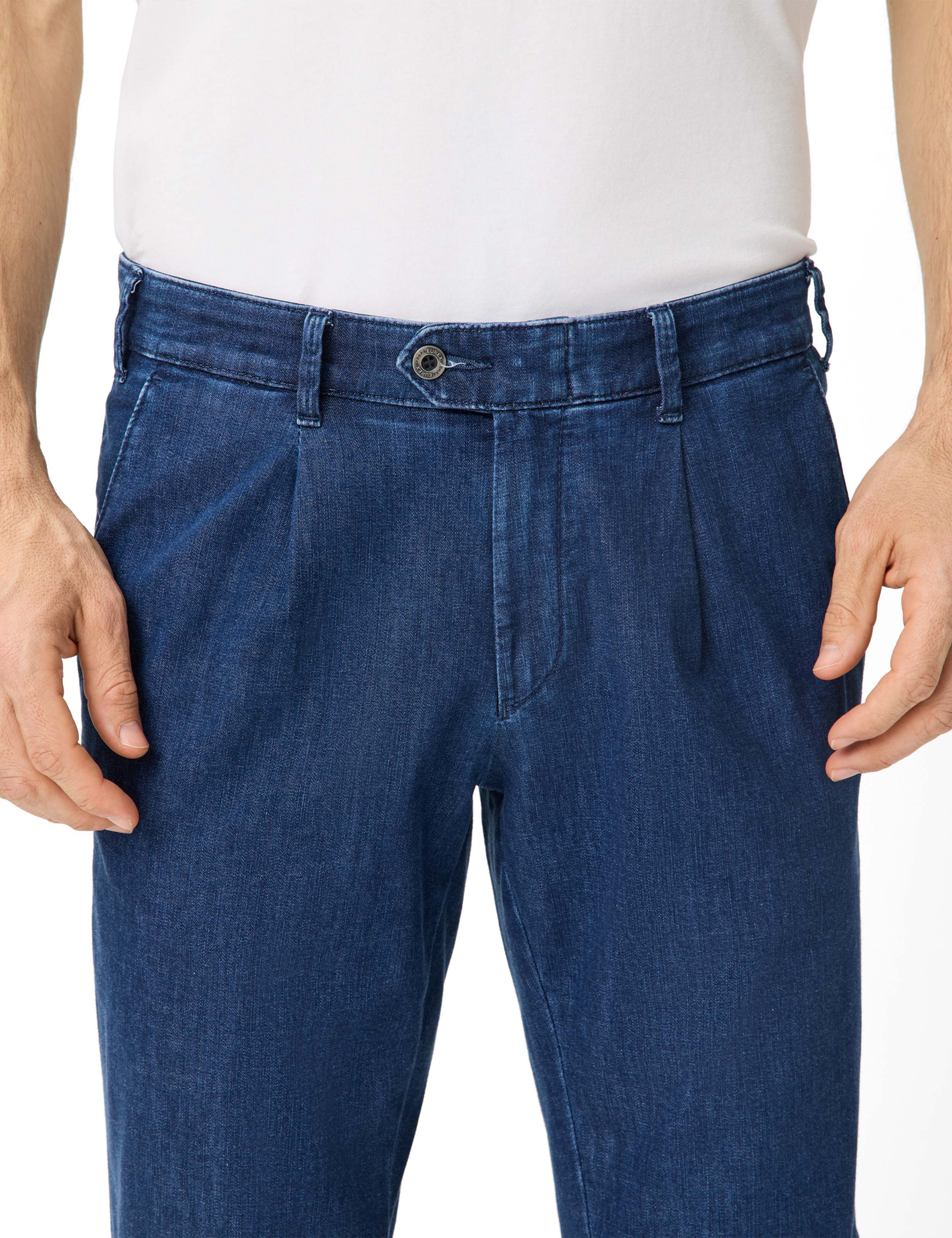 Herren Style LUIS Denim Blau Regular Fit Detail 2