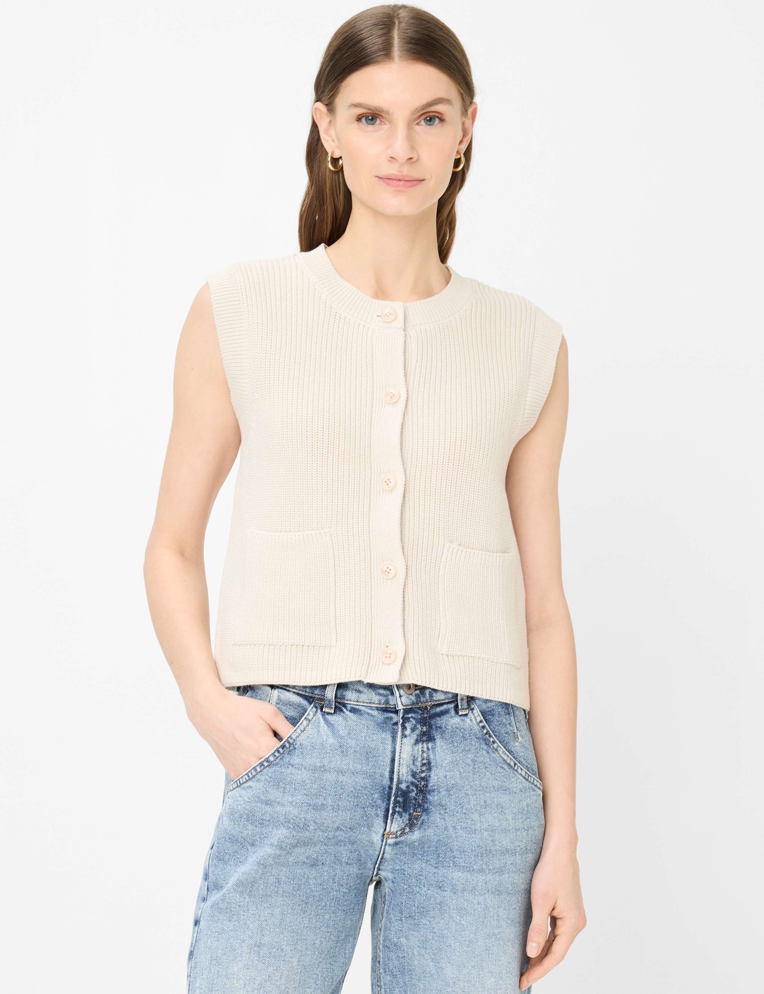 Thumbnail - Brax Damen Style ELISA dark ecru, hellbeige, Gr. 40