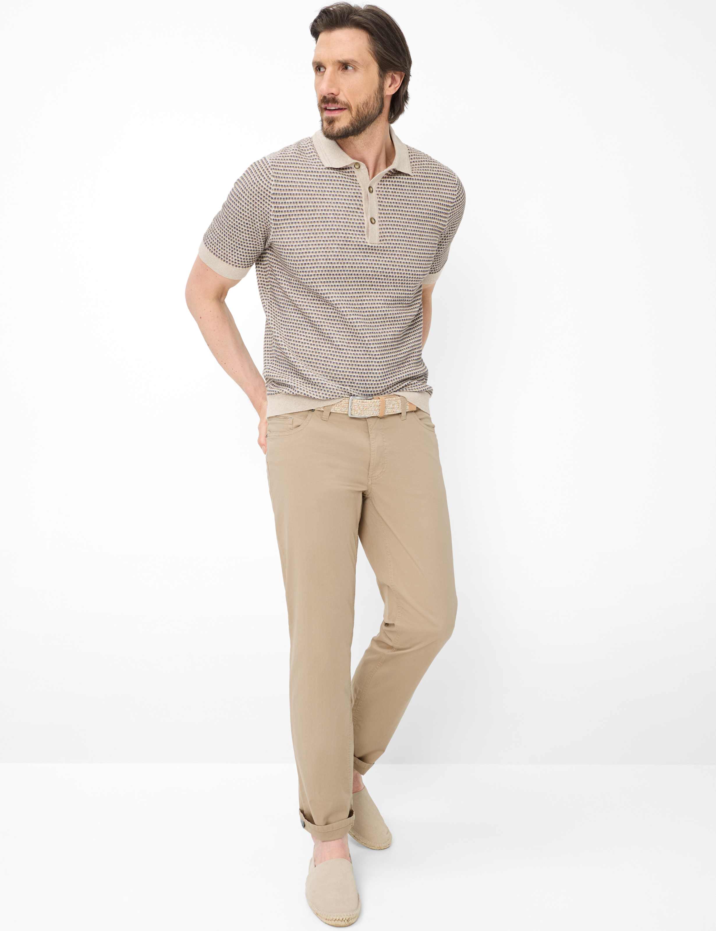 Homme Style LUKE Beige Regular Fit Tenue du mannequin