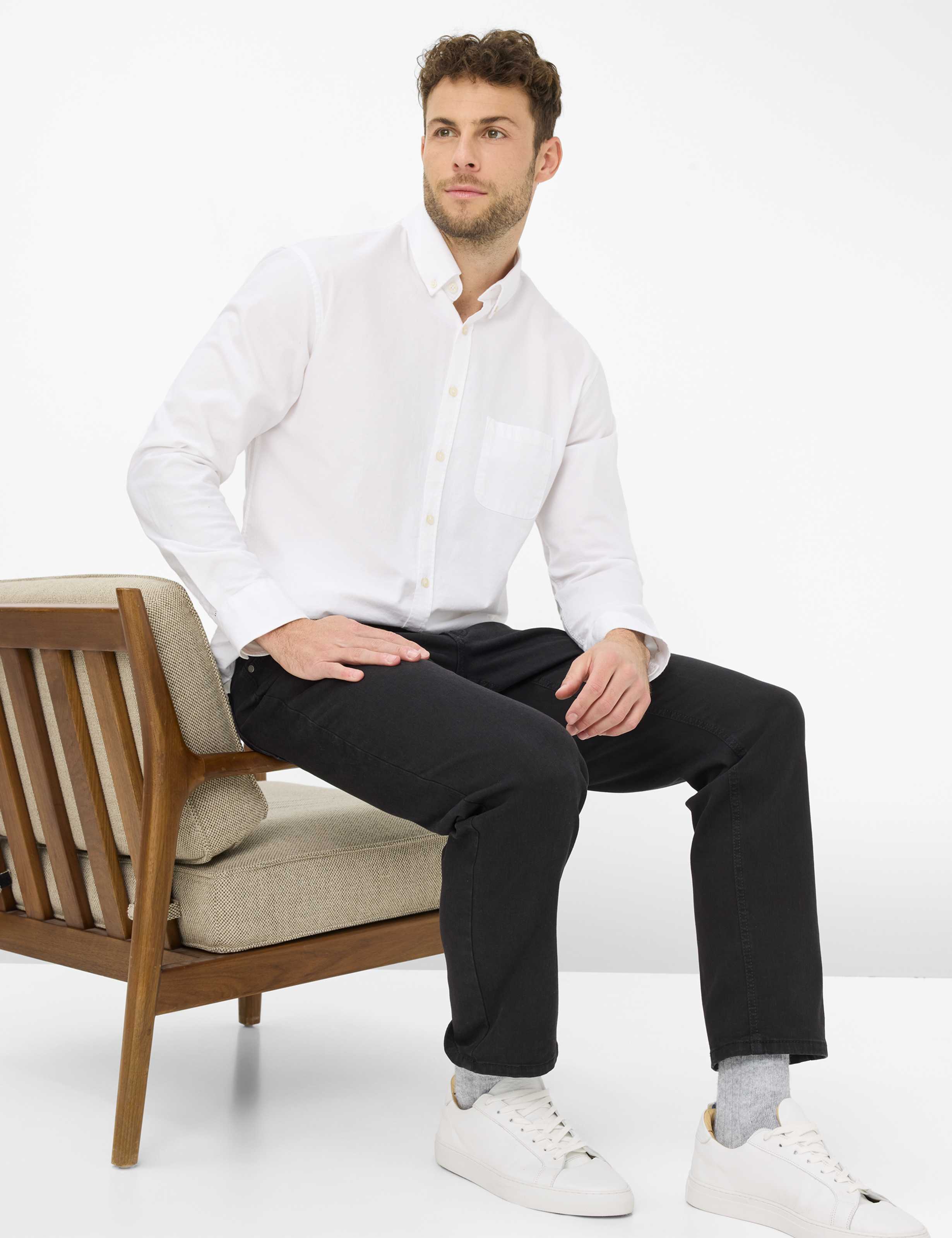 Homme Style CARLOS Denim Noir Regular Fit Détail 1