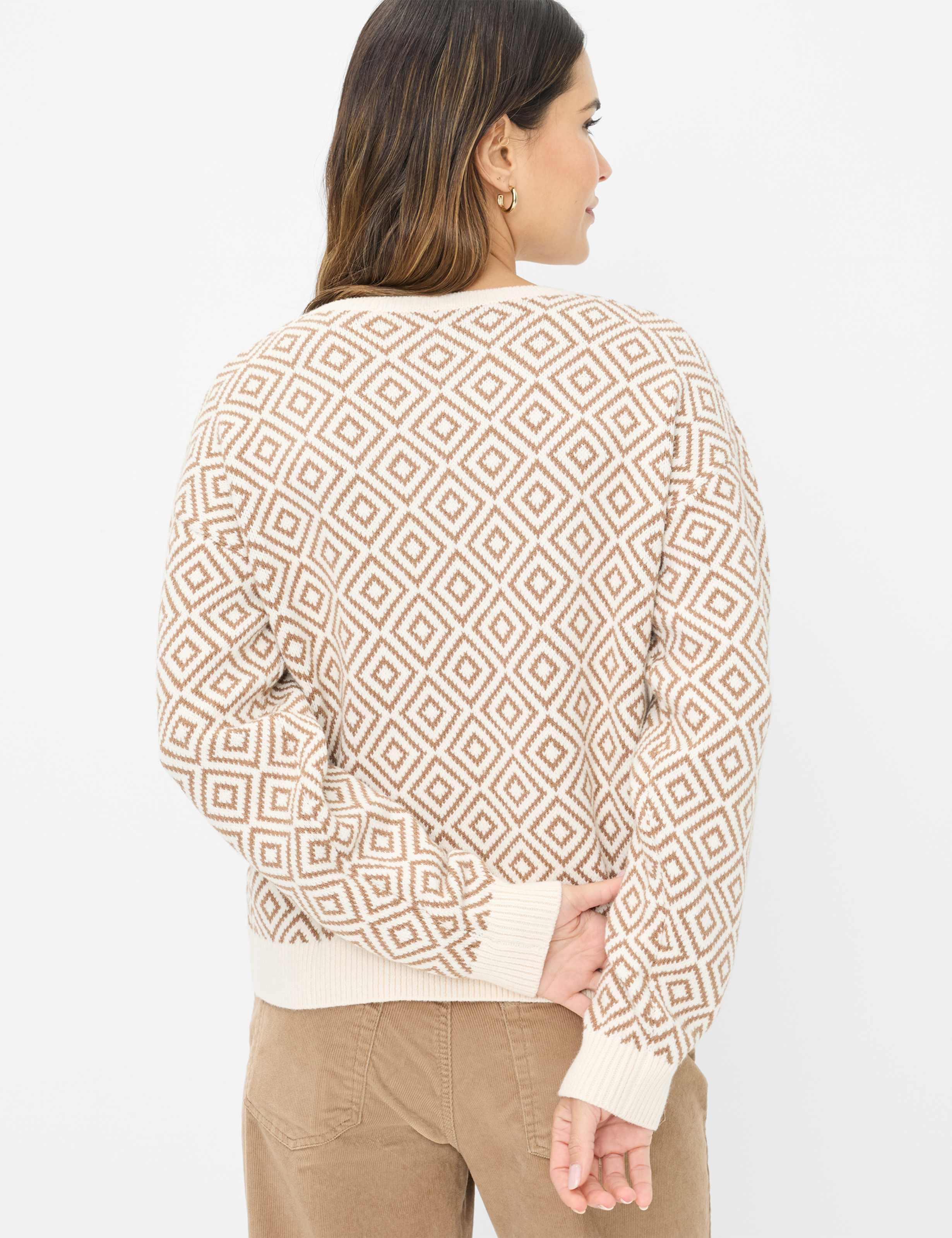 Thumbnail - Brax Damen Strickpullover Style LIZ walnut, hellbraun, Gr. 34