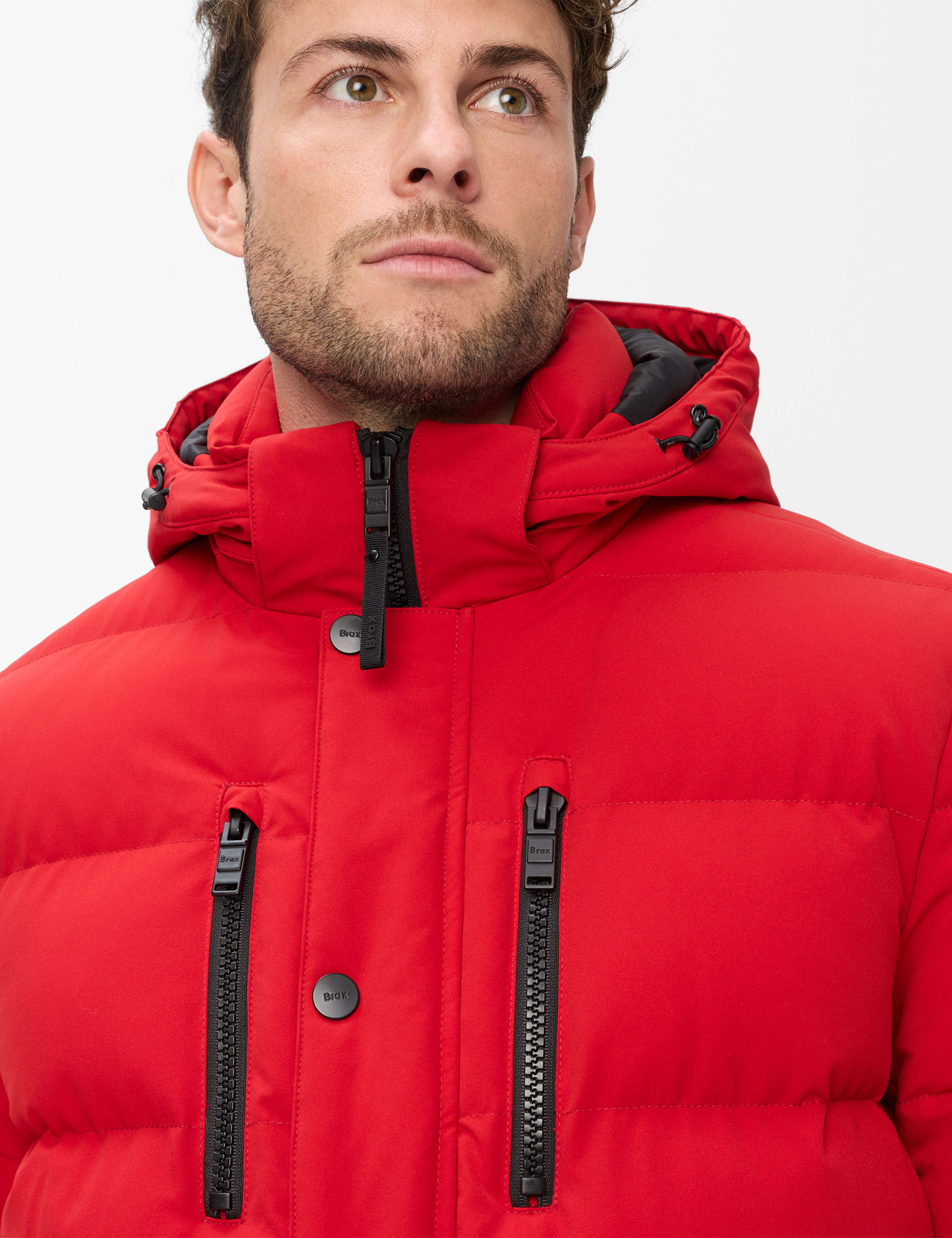 Homme Style BOB Rouge  Détail 2