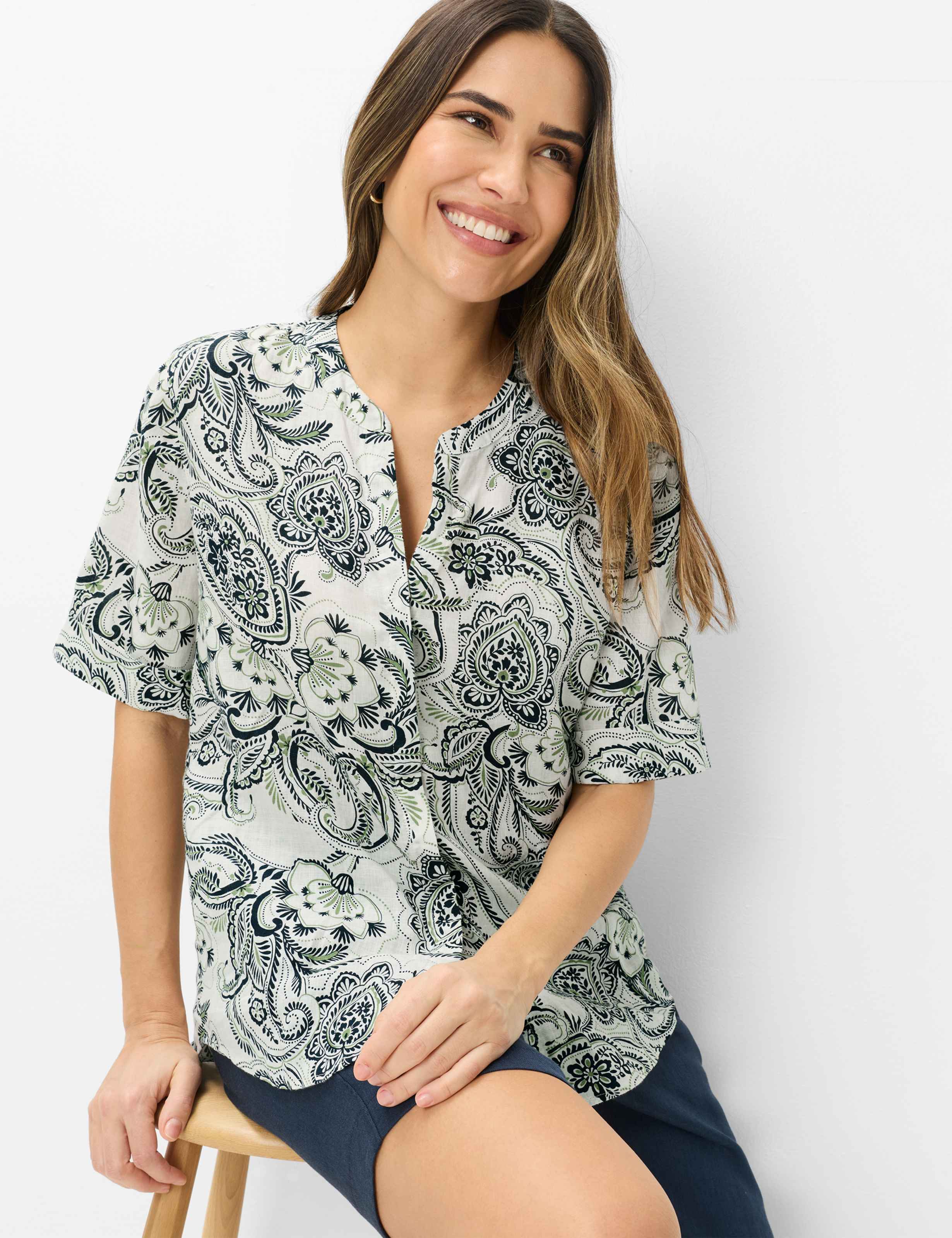 Femme Style VERI Blanc Crème  Détail 1