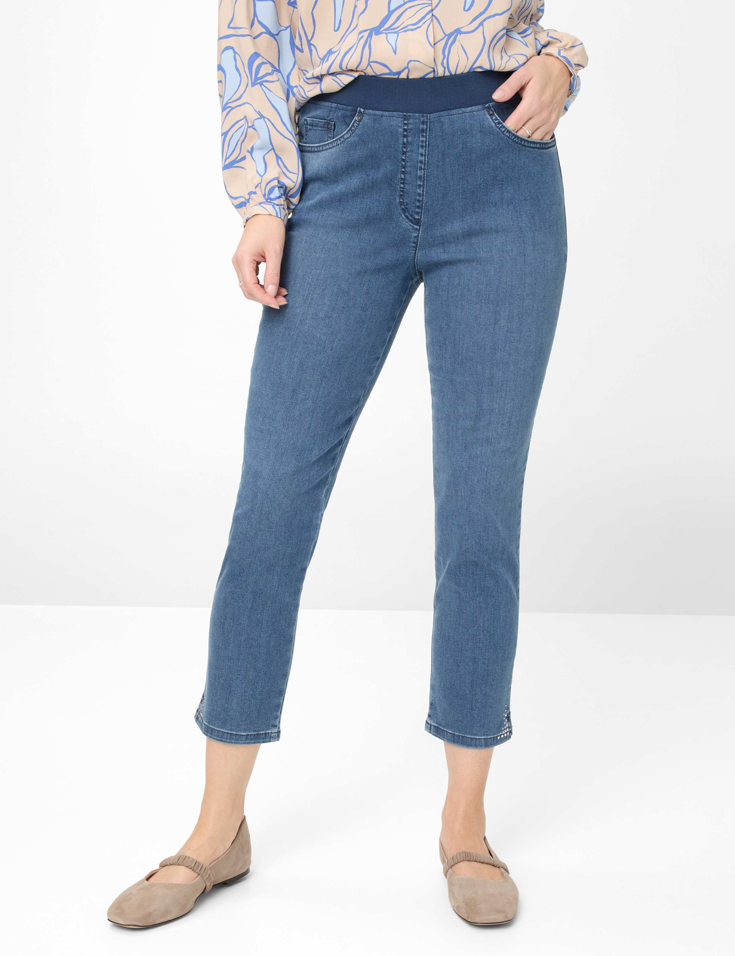 Blautöne, Damen, Style PAMINA 6/8, MODEL_FRONT_ISHOP