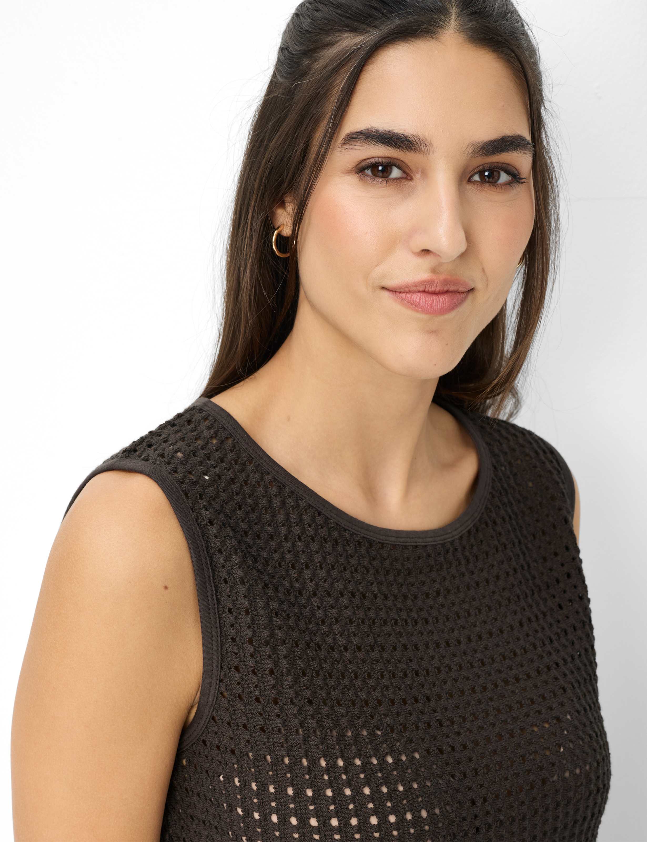 Femme Style INA Marron Foncé  Détail 2