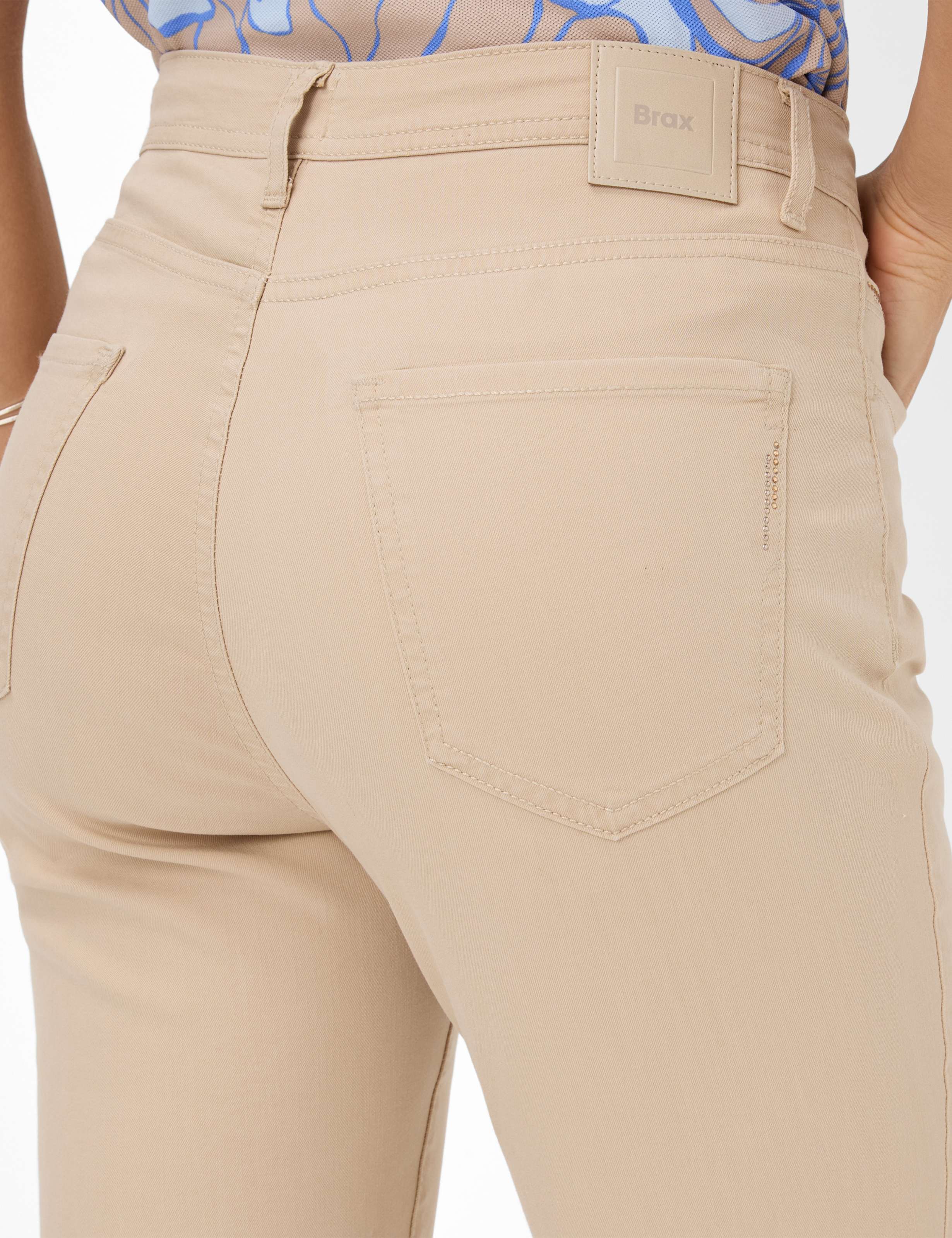 Women Style MARY S Denim Beige Regular Fit Detail 2