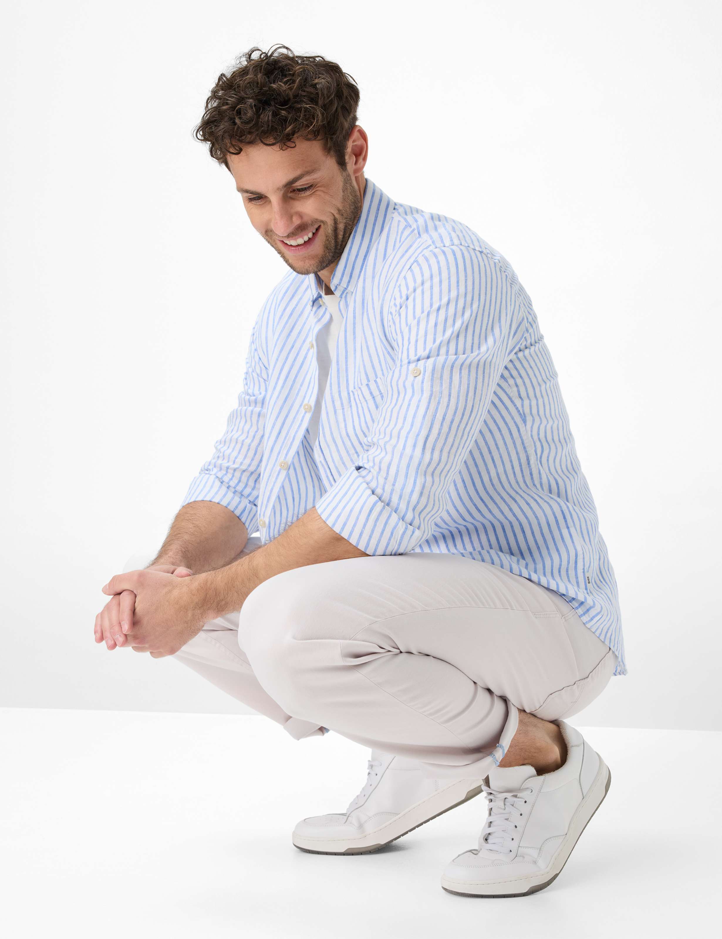 Herren Style LUKE Hellbeige Regular Fit Detail 1