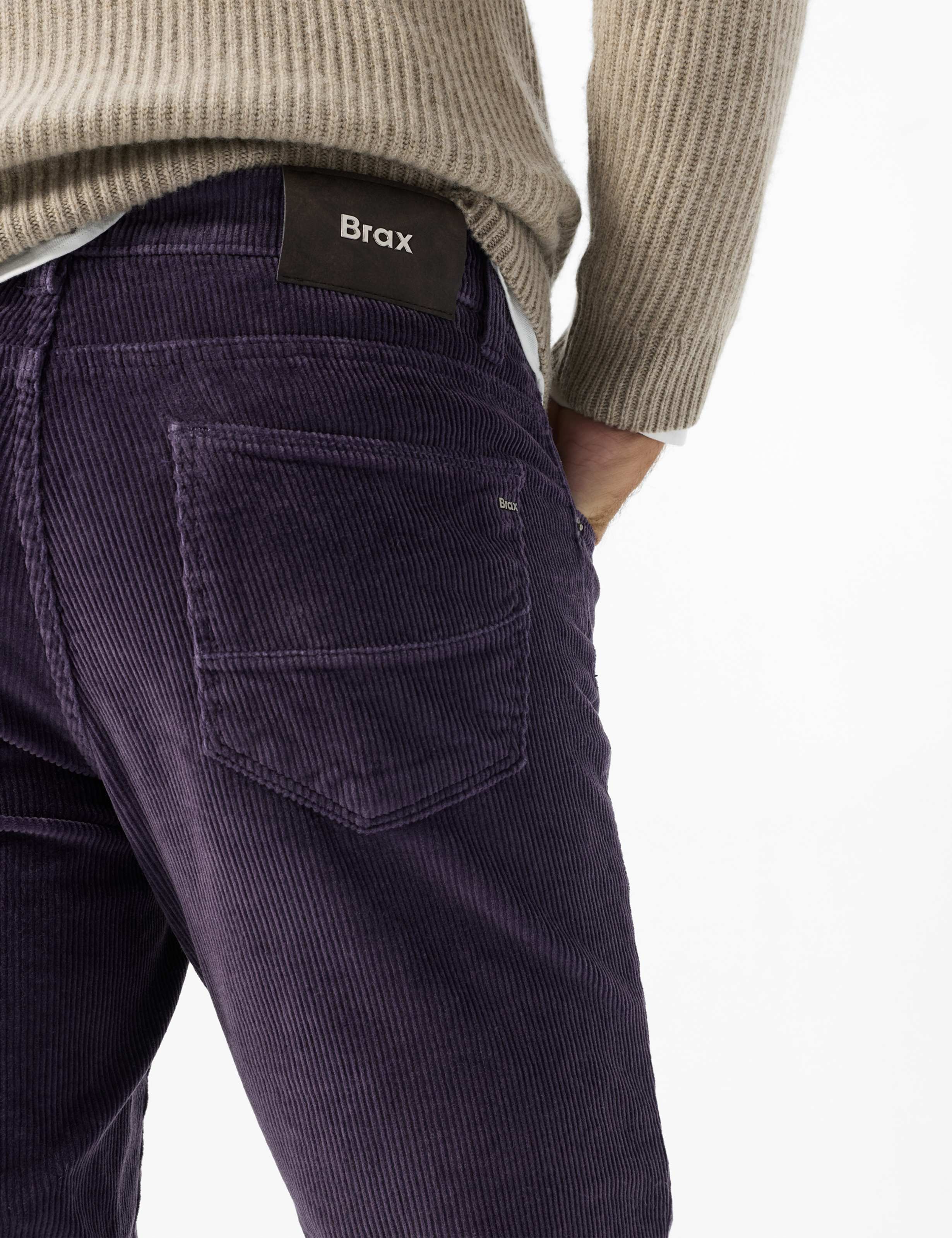 Men Style CADIZ Dark Purple Straight Fit Detail 2