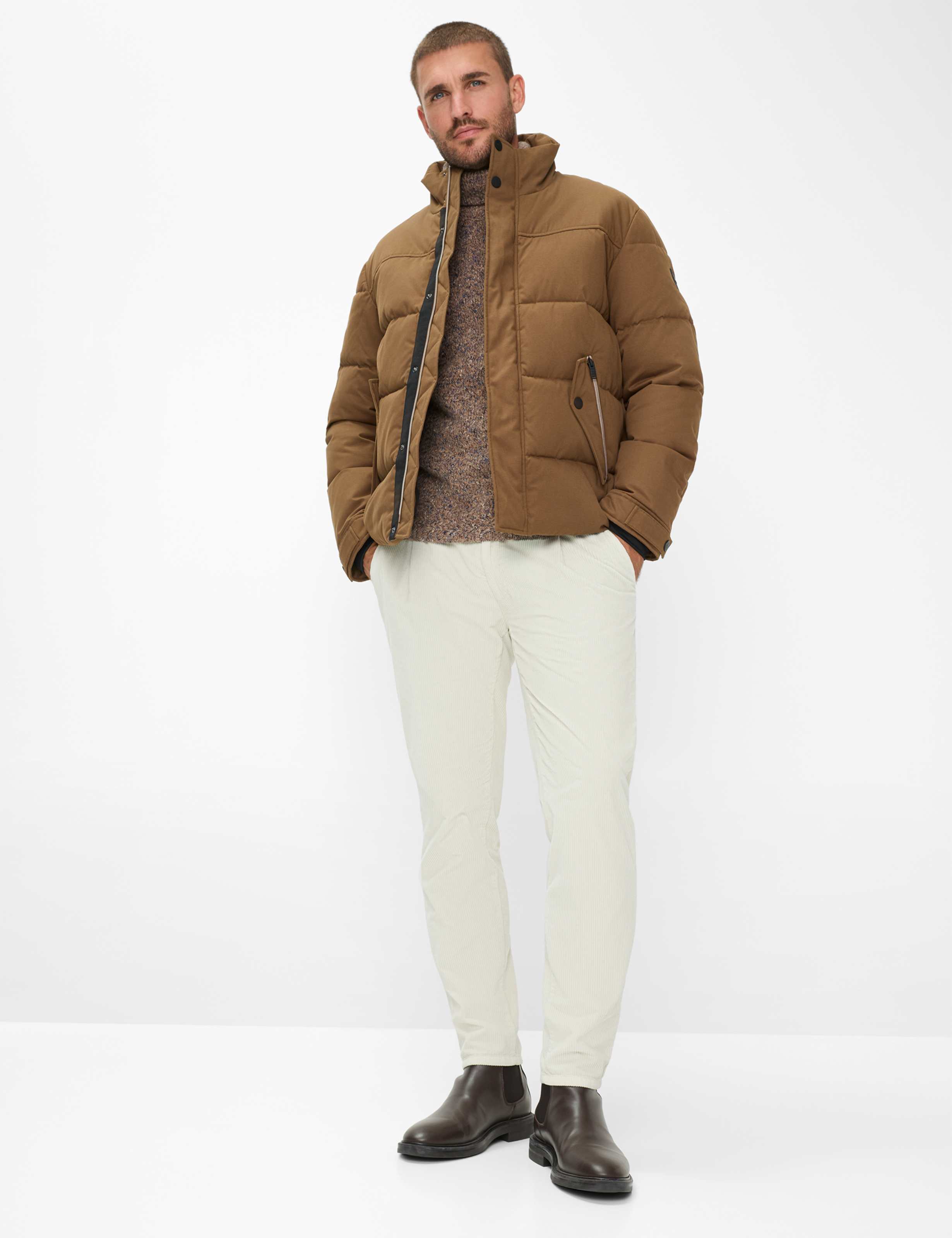 Men Style MARIO Brown  Model Outfit
