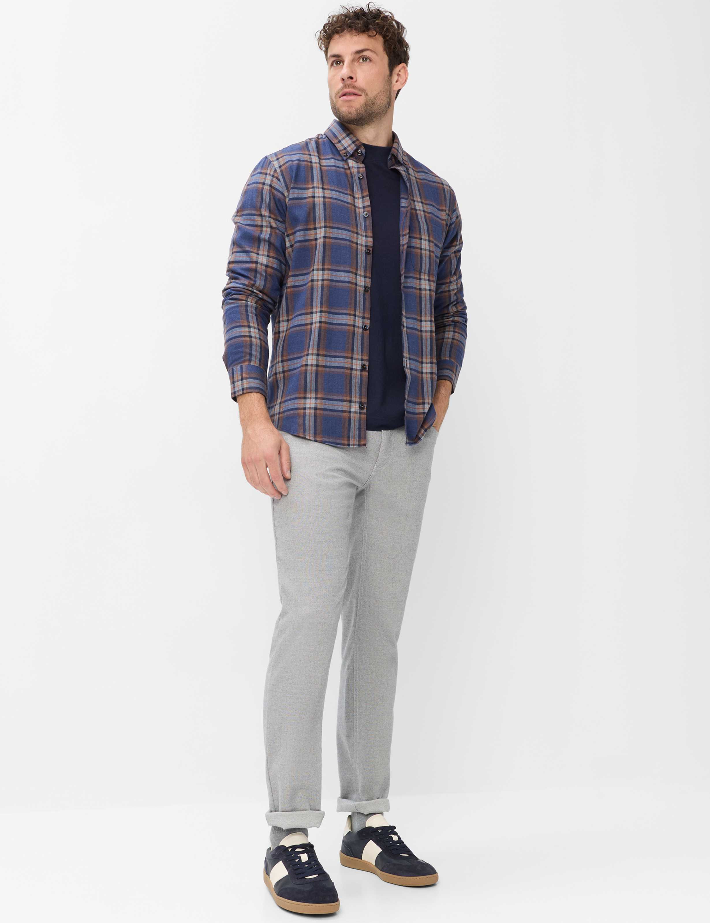 Homme Style COOPER Gris Clair Regular Fit Tenue du mannequin