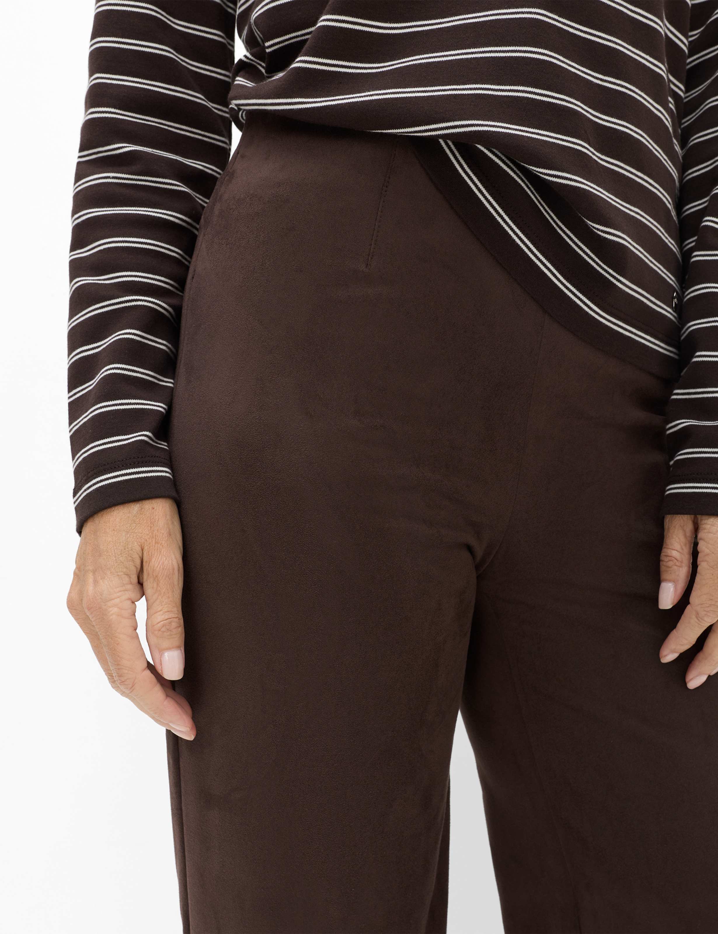 Women Style LILLYTH FLARED Dark Brown Super Slim fit Detail 2
