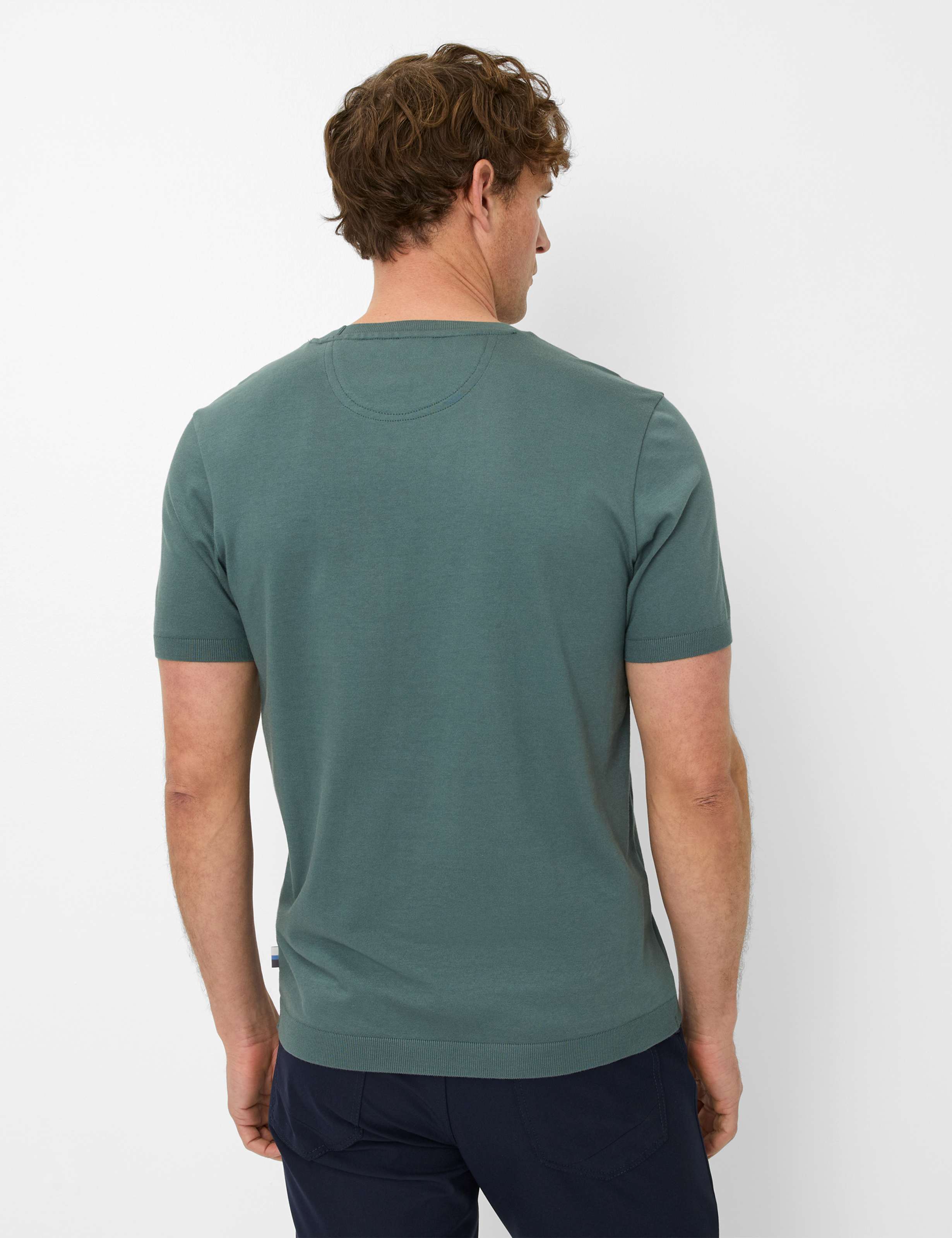 Thumbnail - Brax Herren Shirt Style TREVOR thyme, grün, Gr. XL