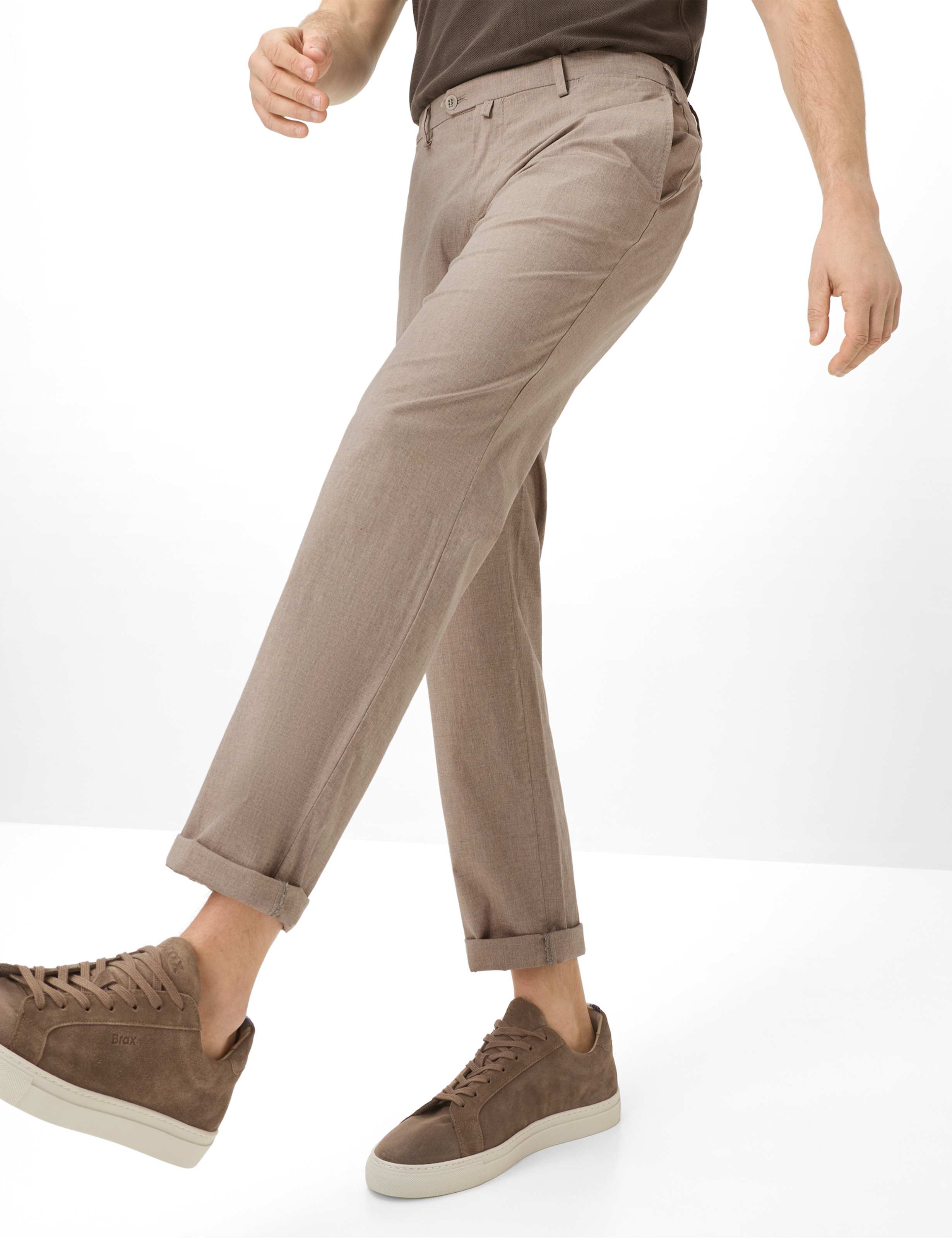 Herre Style SILVIO Brun Slim Fit Detalje 1