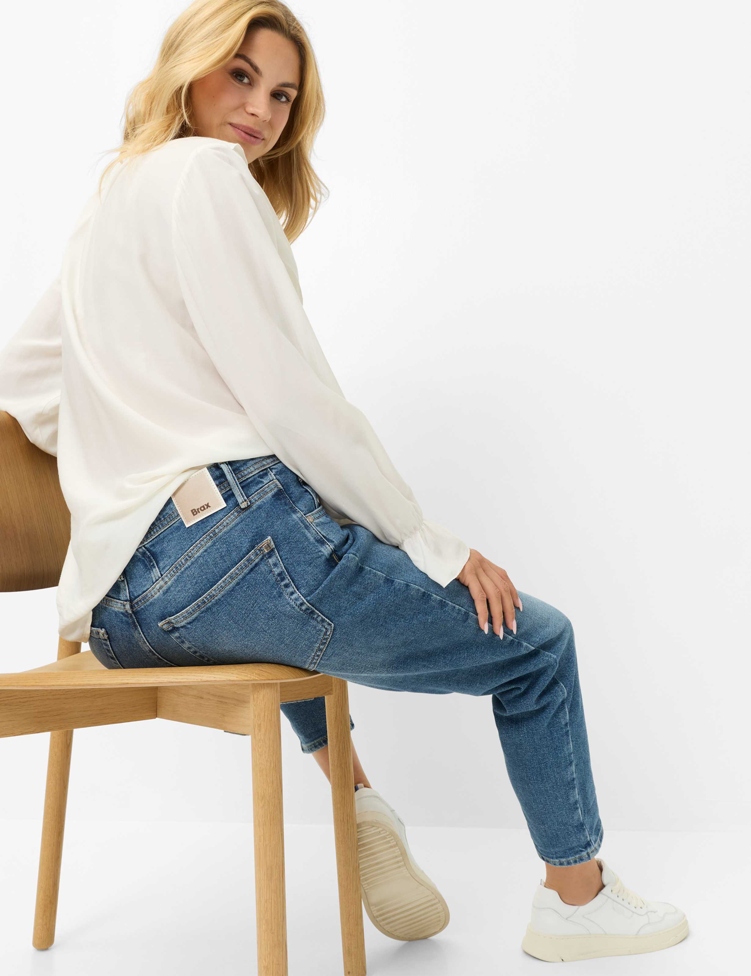 Femme Style MILEY S Denim Bleu Regular Tapered Fit Détail 1