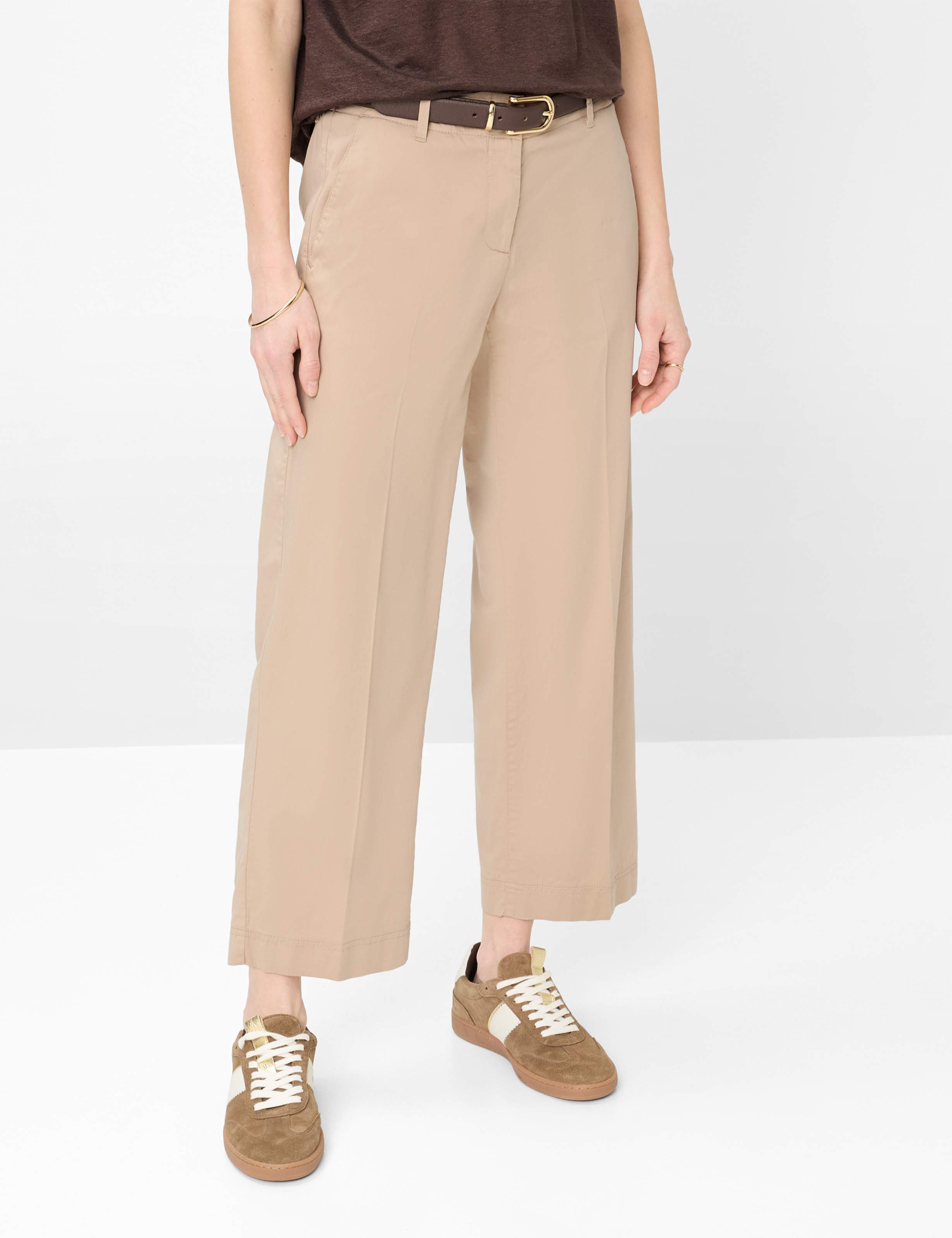 Thumbnail - Brax Damen Culotte Style MAINE S ALMOND, Beige, Gr. 42
