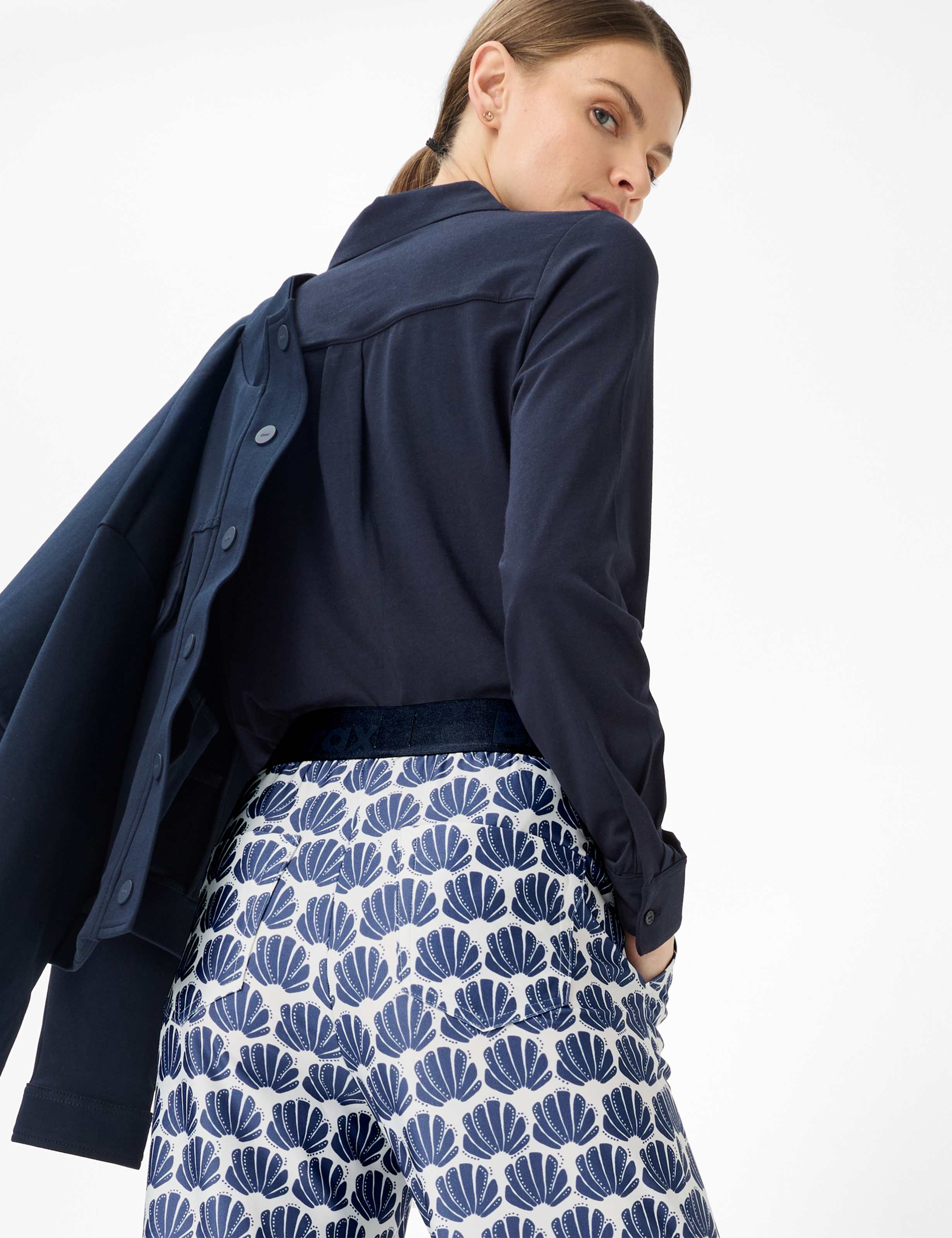 Dame Style MAINE Blå Wide Leg Detalje 1