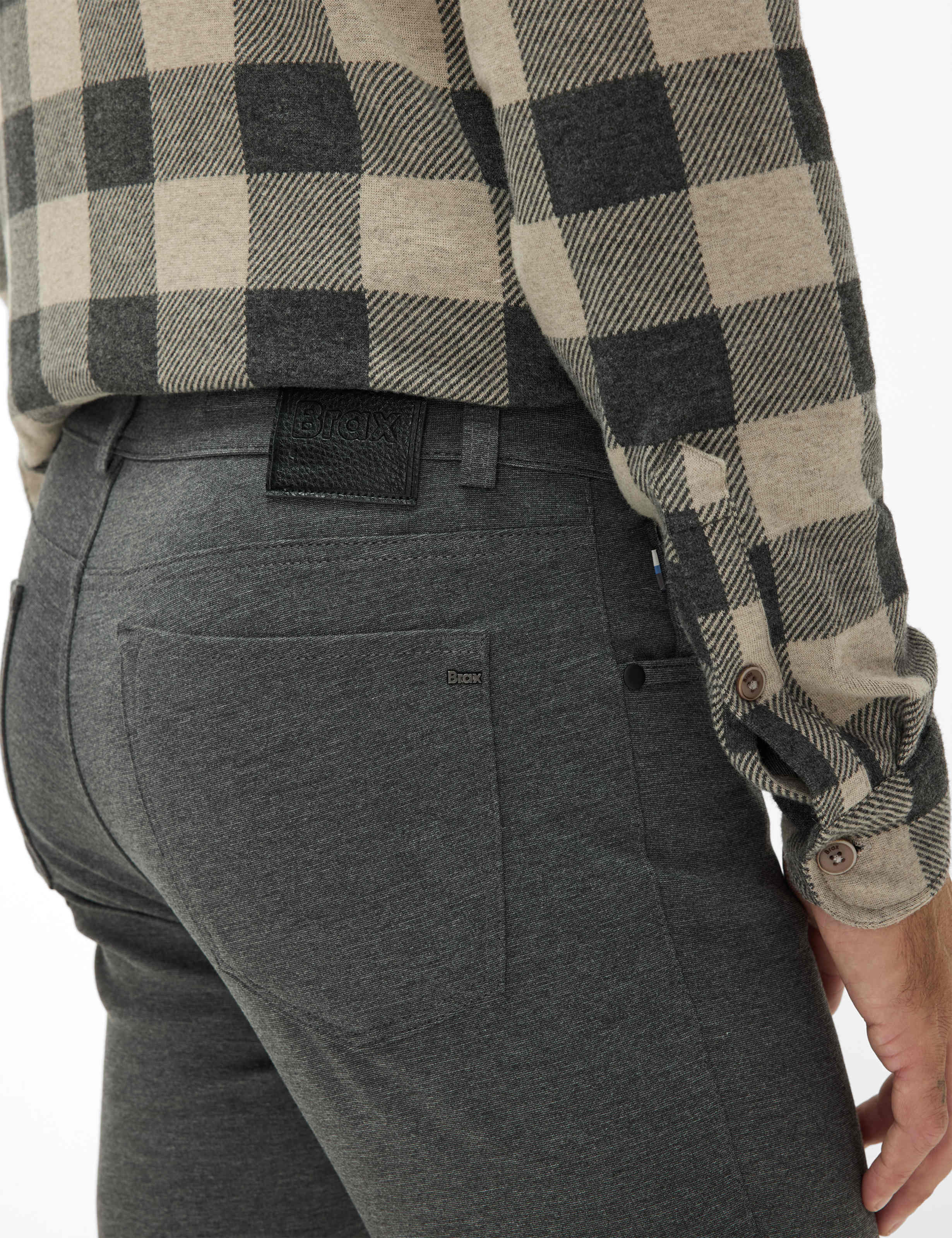 Homme Style CHUCK Gris Moyen Modern Fit Détail 2