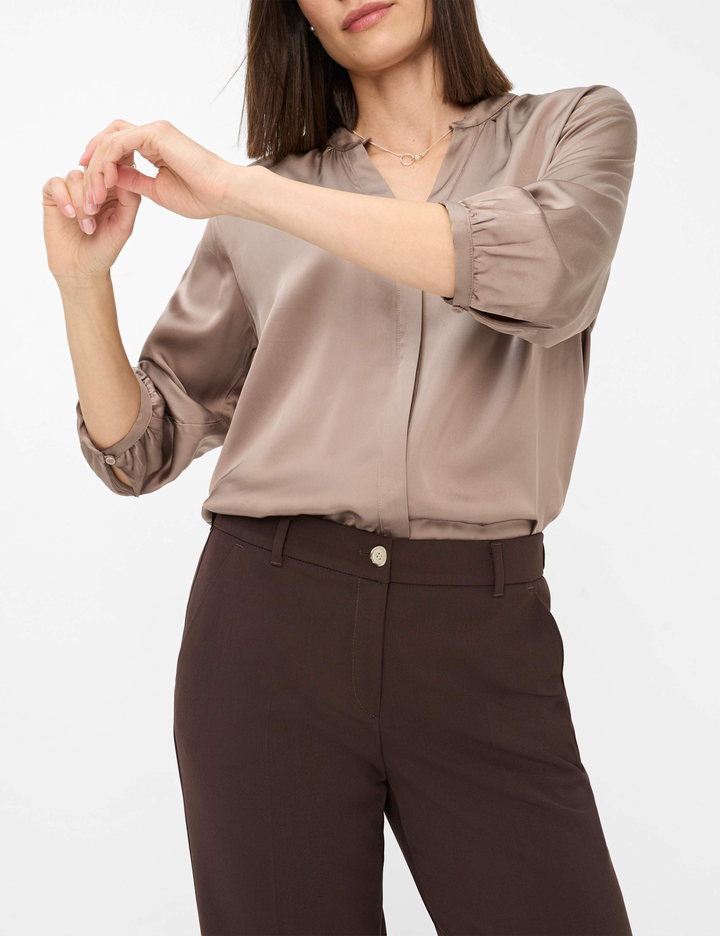 Damen Style MAINE Dunkelbraun Wide Leg Detail 2