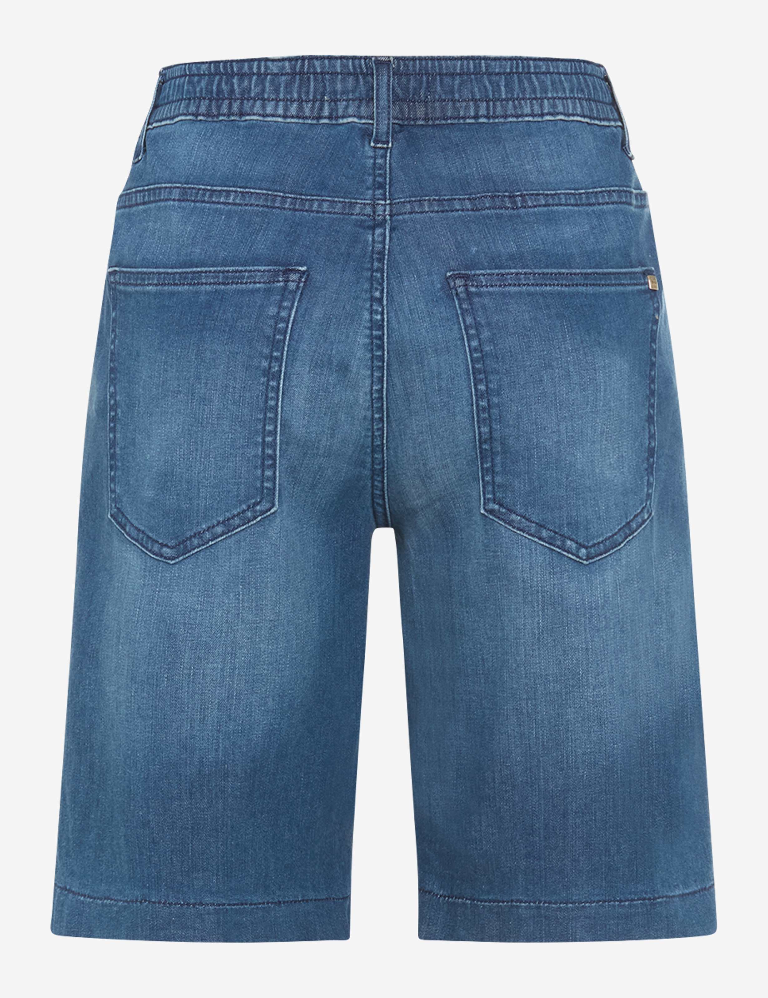 Women Style MAINE B Denim Blue Regular Wide Leg Stand-alone rear view