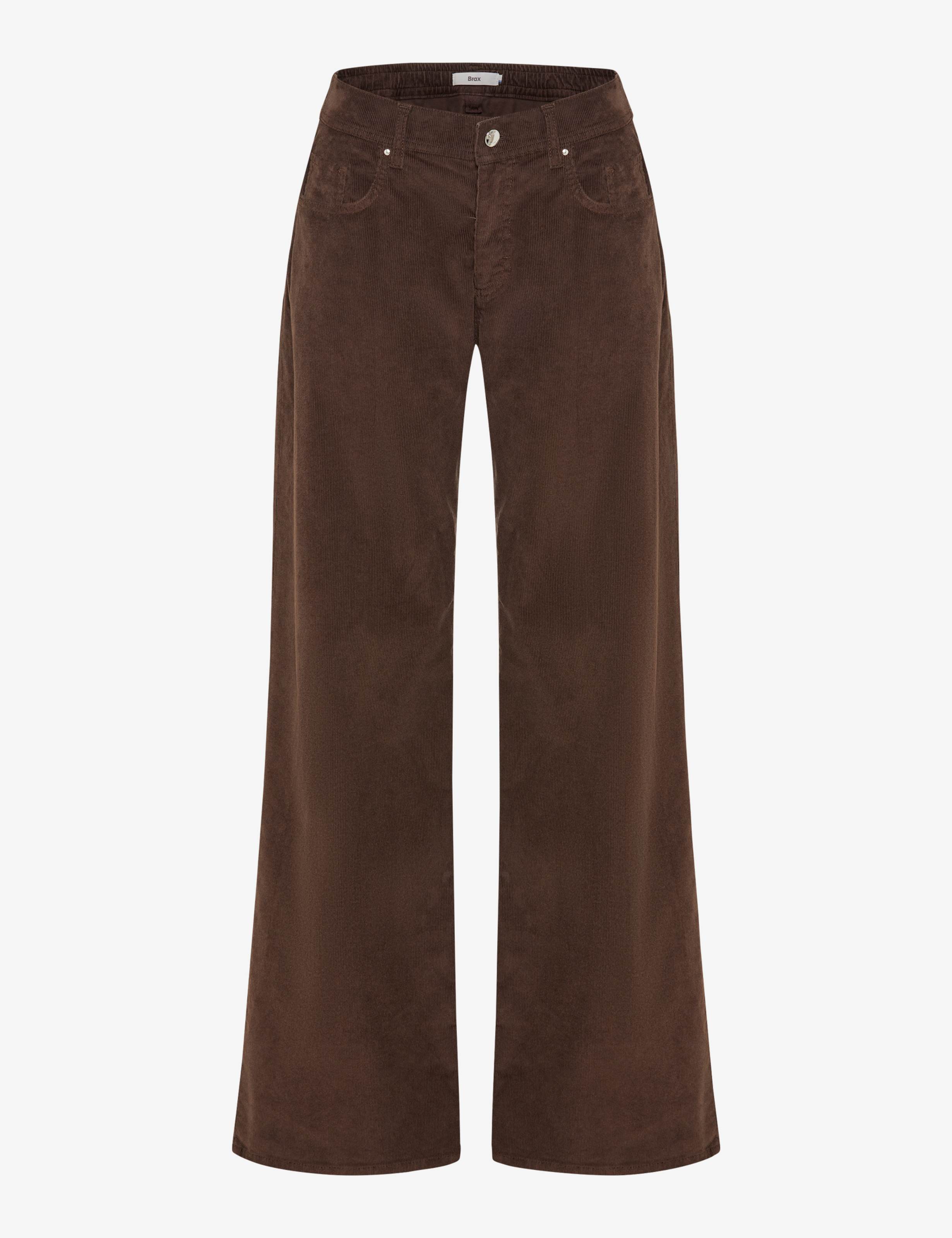 Dames Style MORGAN Donkerbruin Wide Leg Beeld voorkant