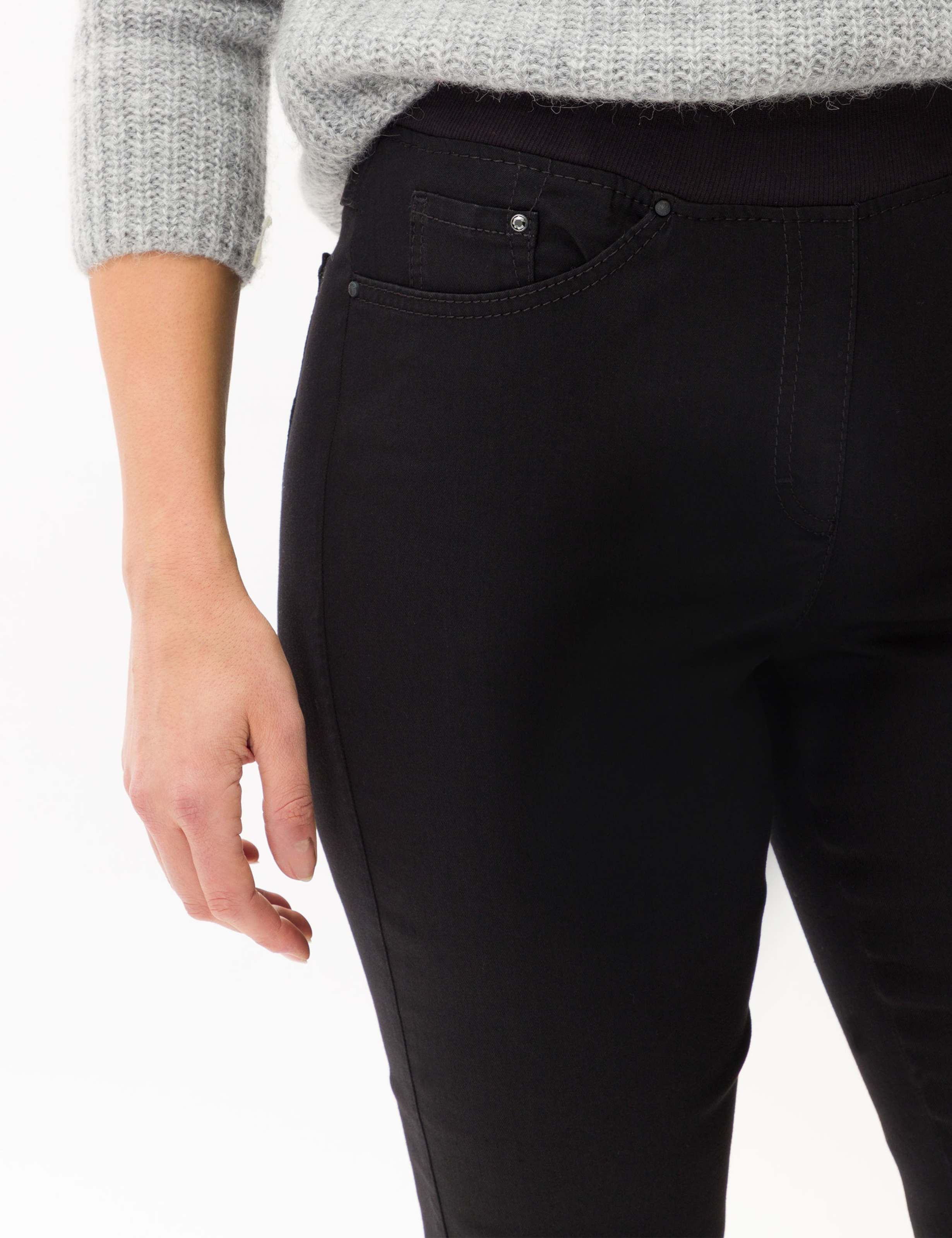 Damen Style PAMINA Denim Schwarz Slim Fit Detail 2