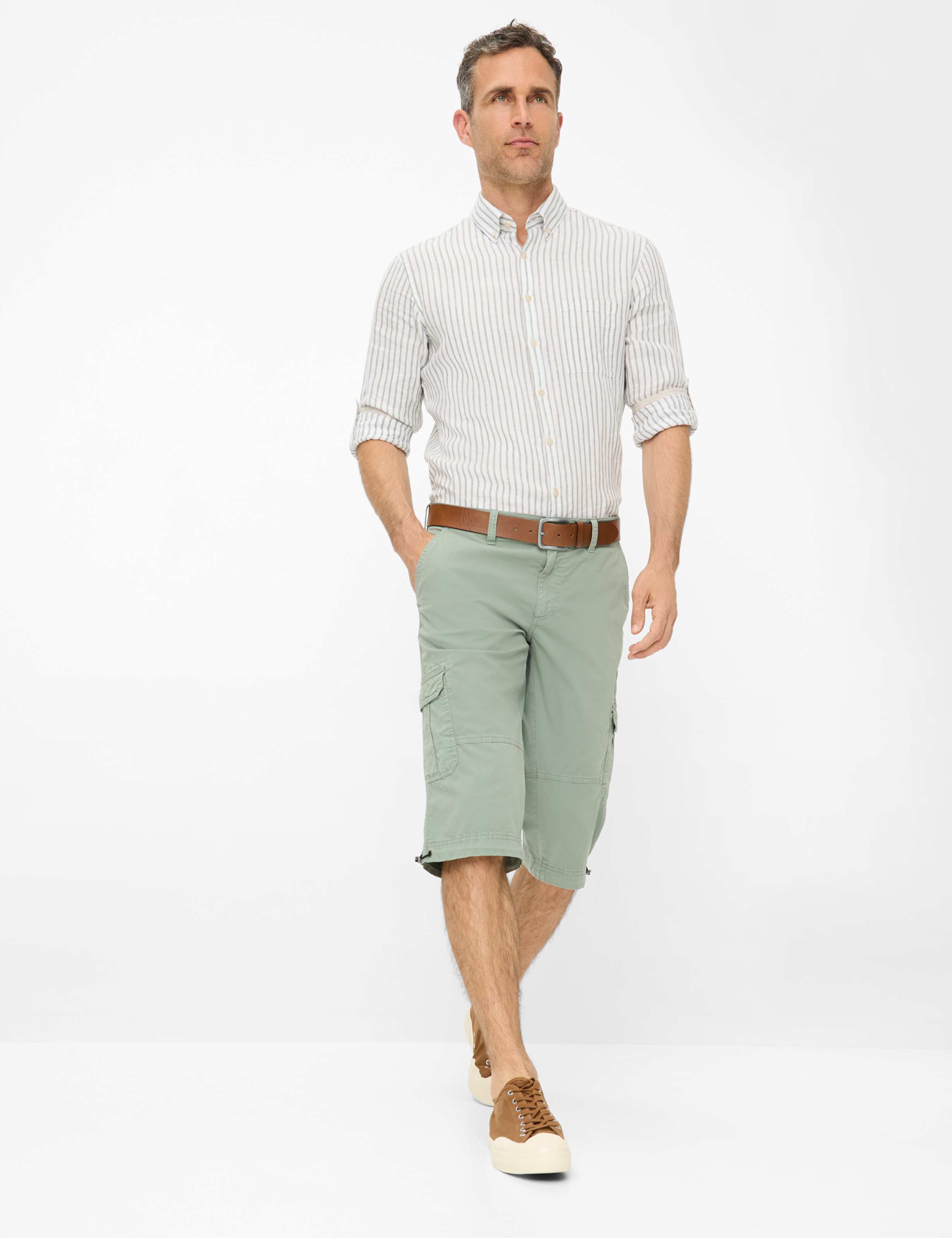 Herren Style BILL Hellgrün Regular Fit Model Outfit