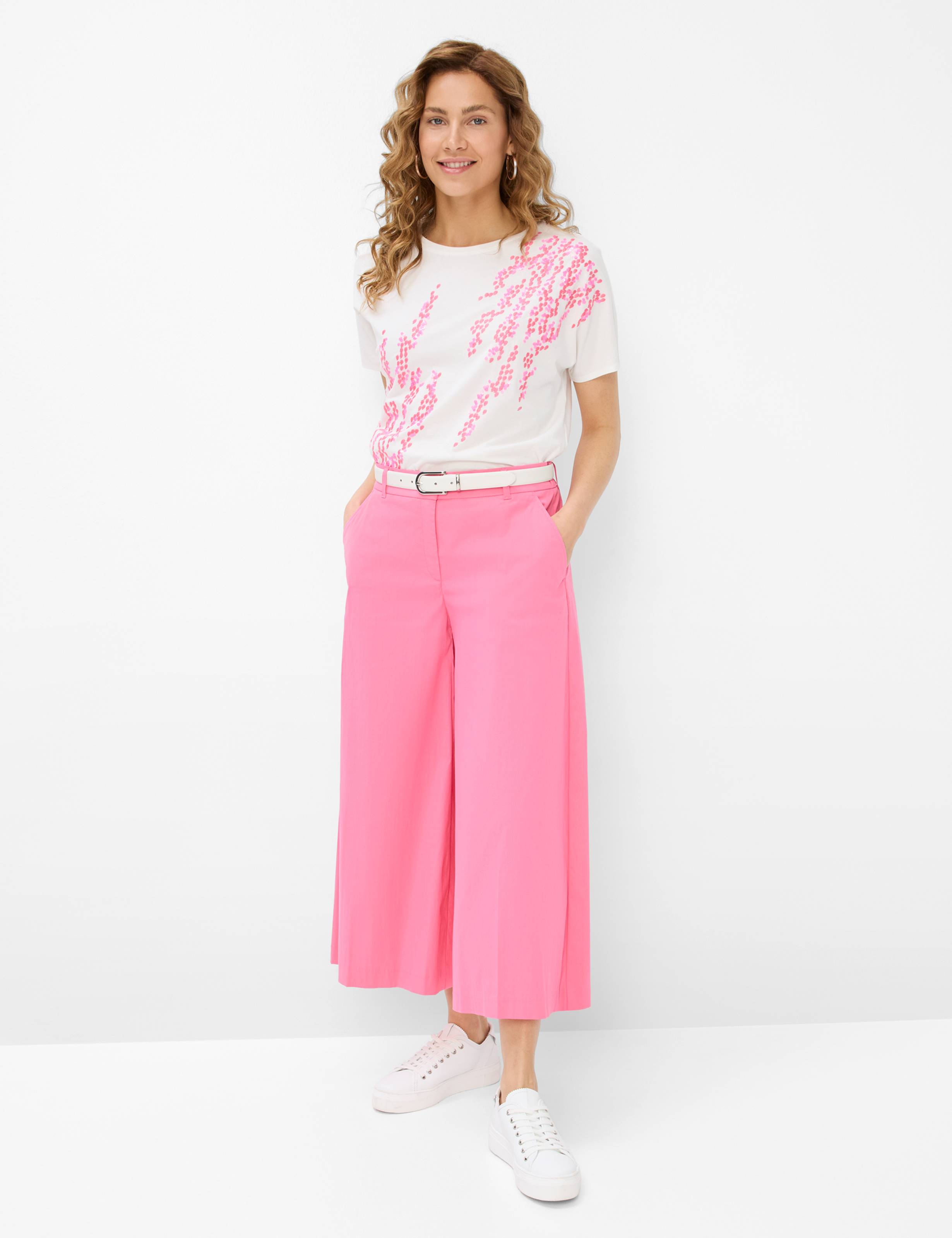 Femme Style MELLI S Pink Wide Leg Tenue du mannequin