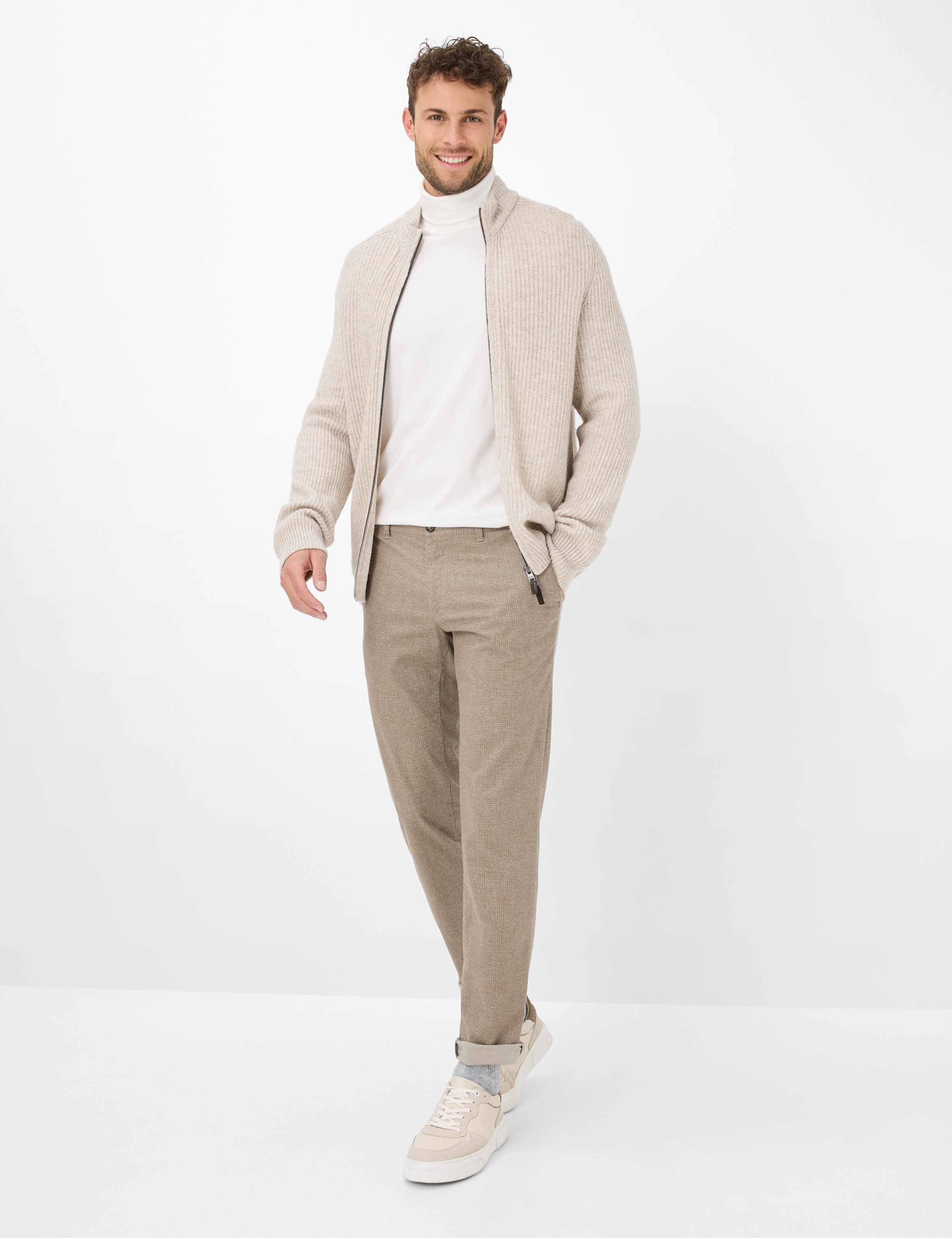 Herre Style FABIO Lysbrun Modern Fit Model Outfit