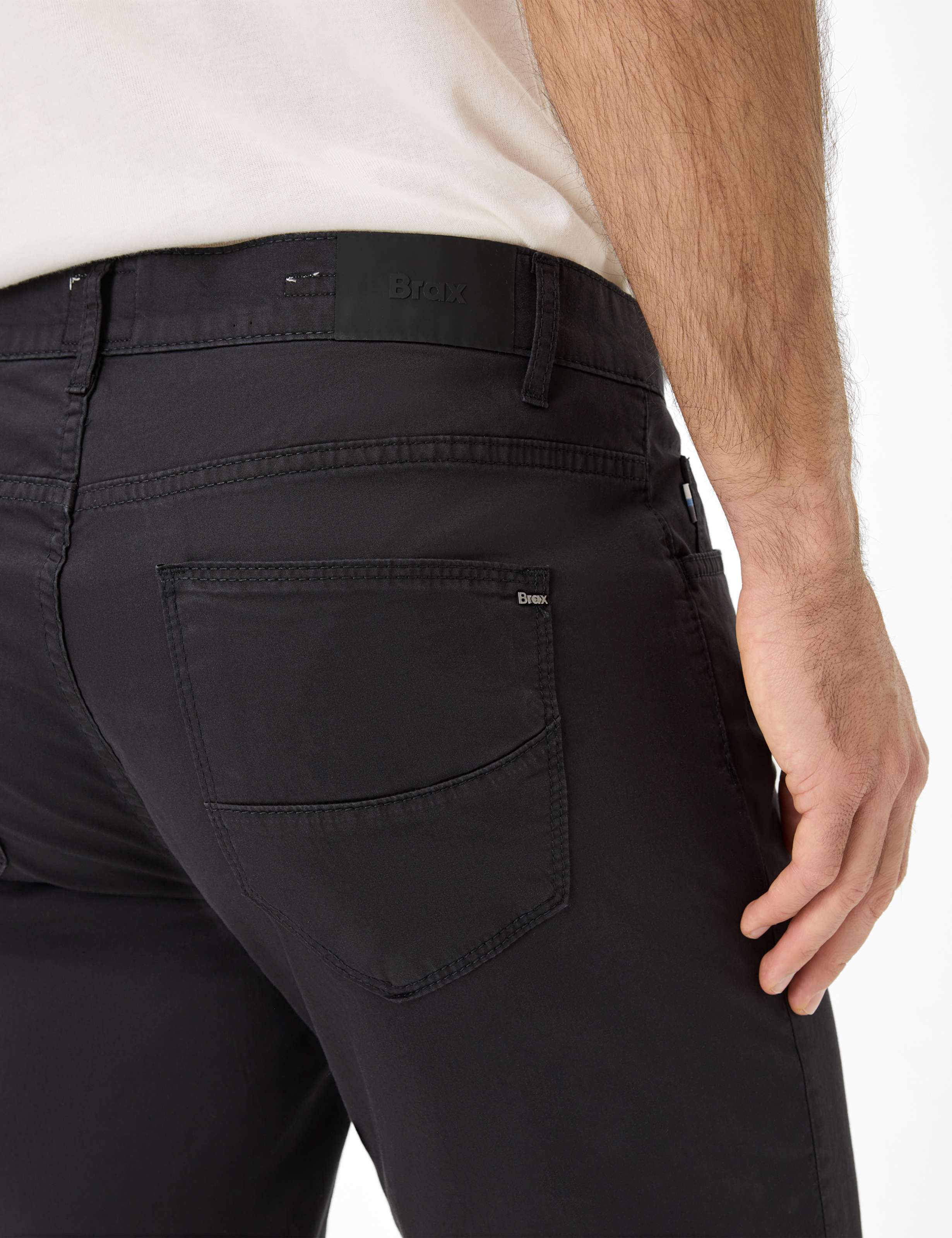 Herre Style CADIZ Sort Straight Fit Detalje 2
