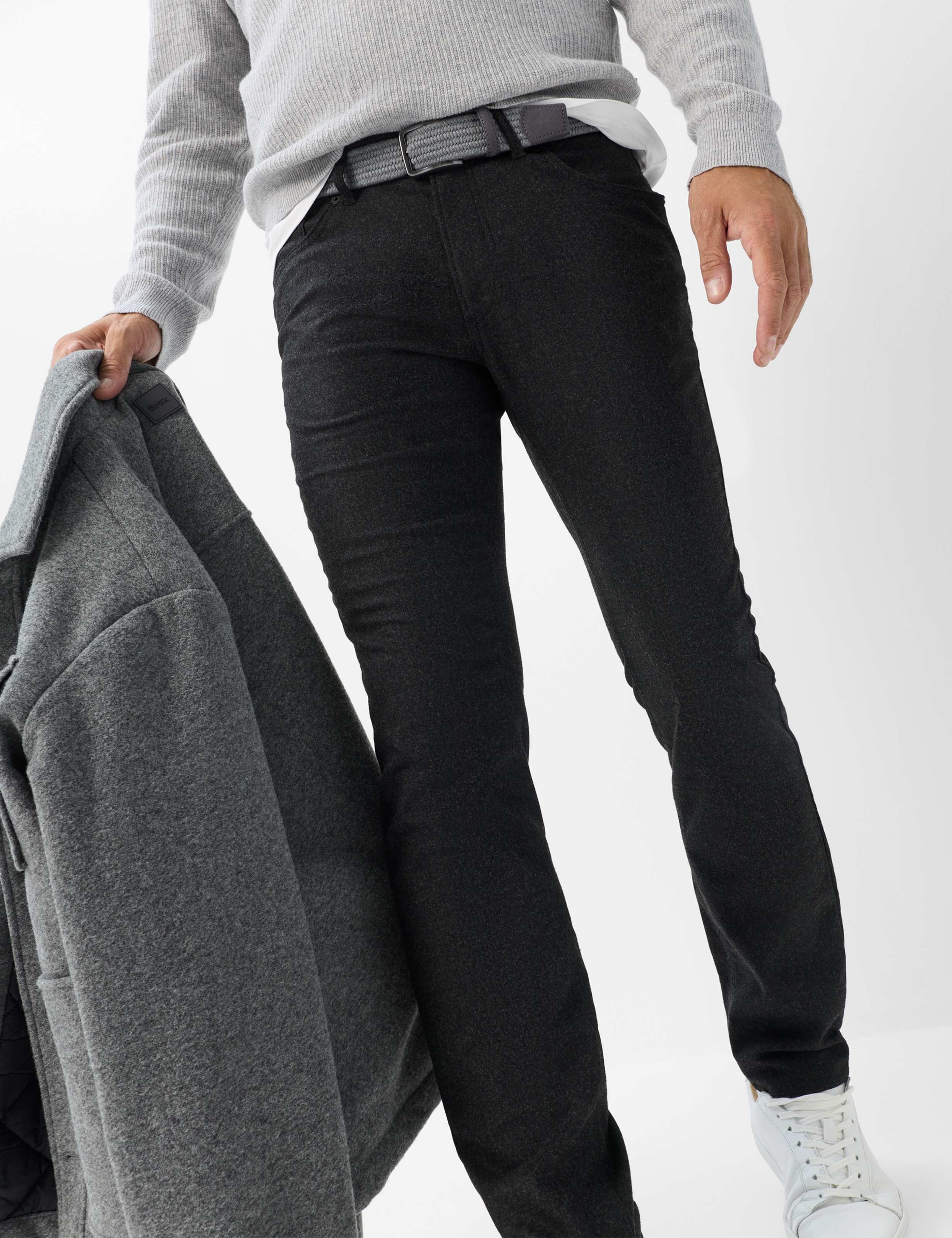 Men Style CHUCK Dark Gray Modern Fit Detail 1