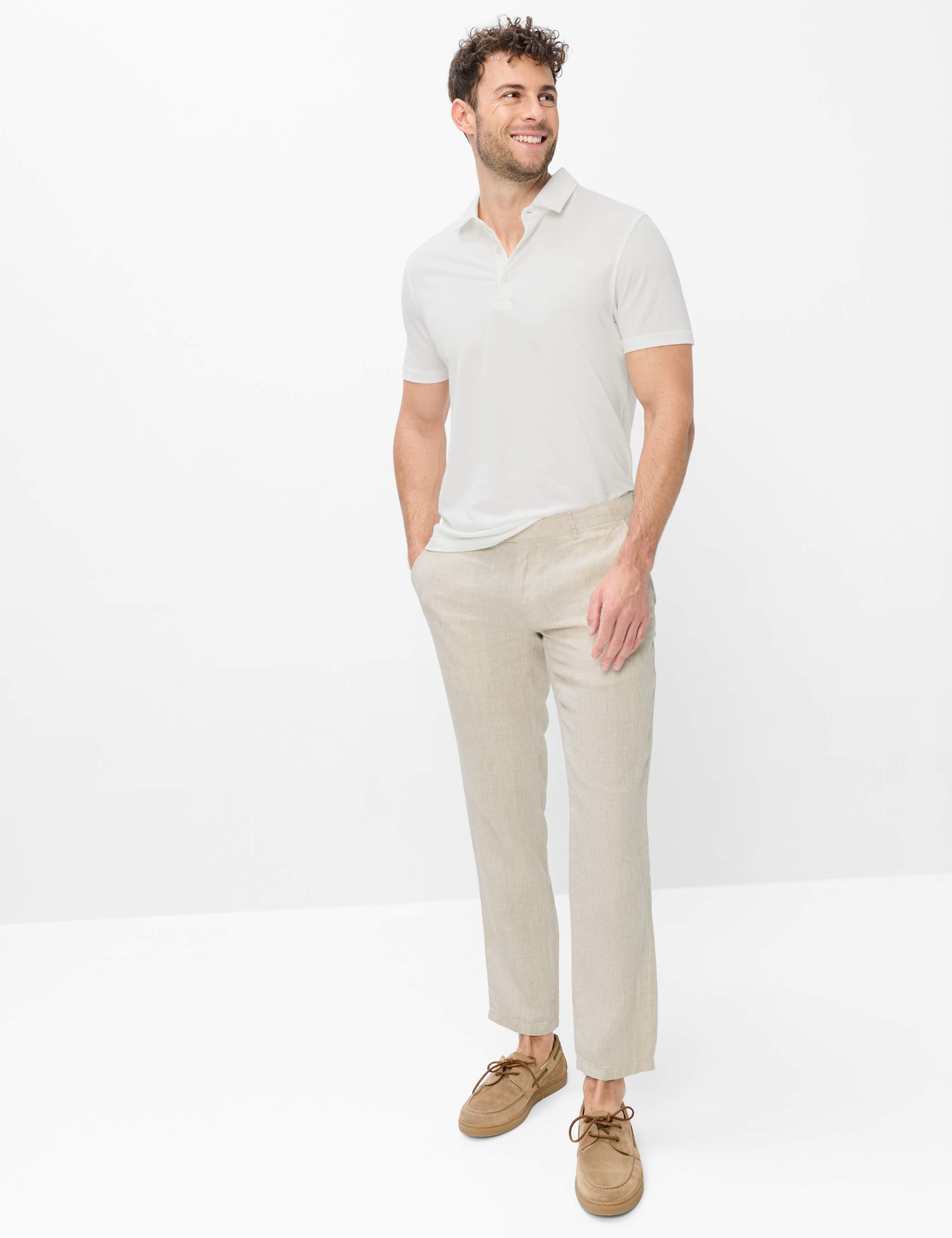 Men Style FABIO Light Beige Modern Fit Model Outfit