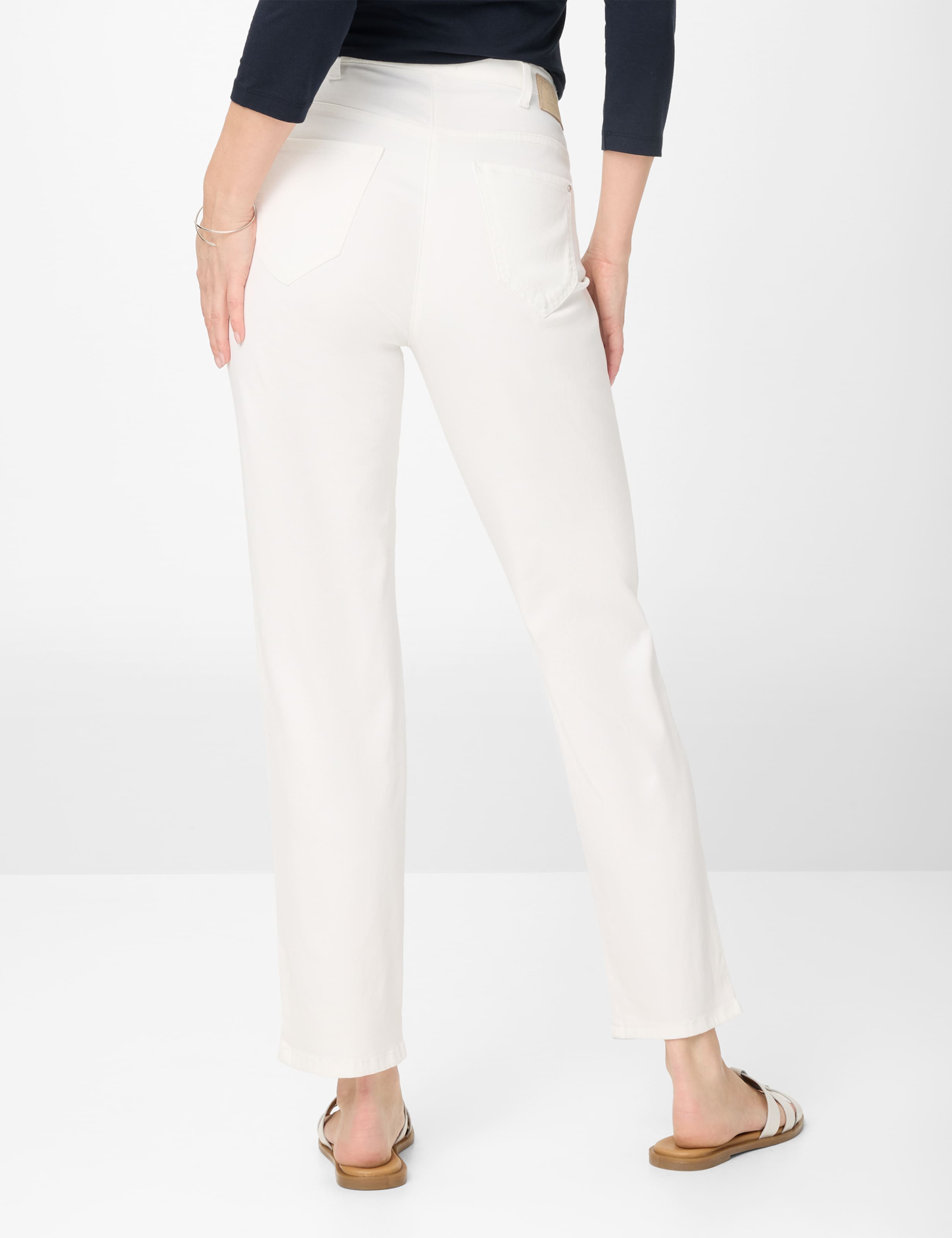Damen Style CORRY Denim Weiß Comfort Plus Fit Model Rueck