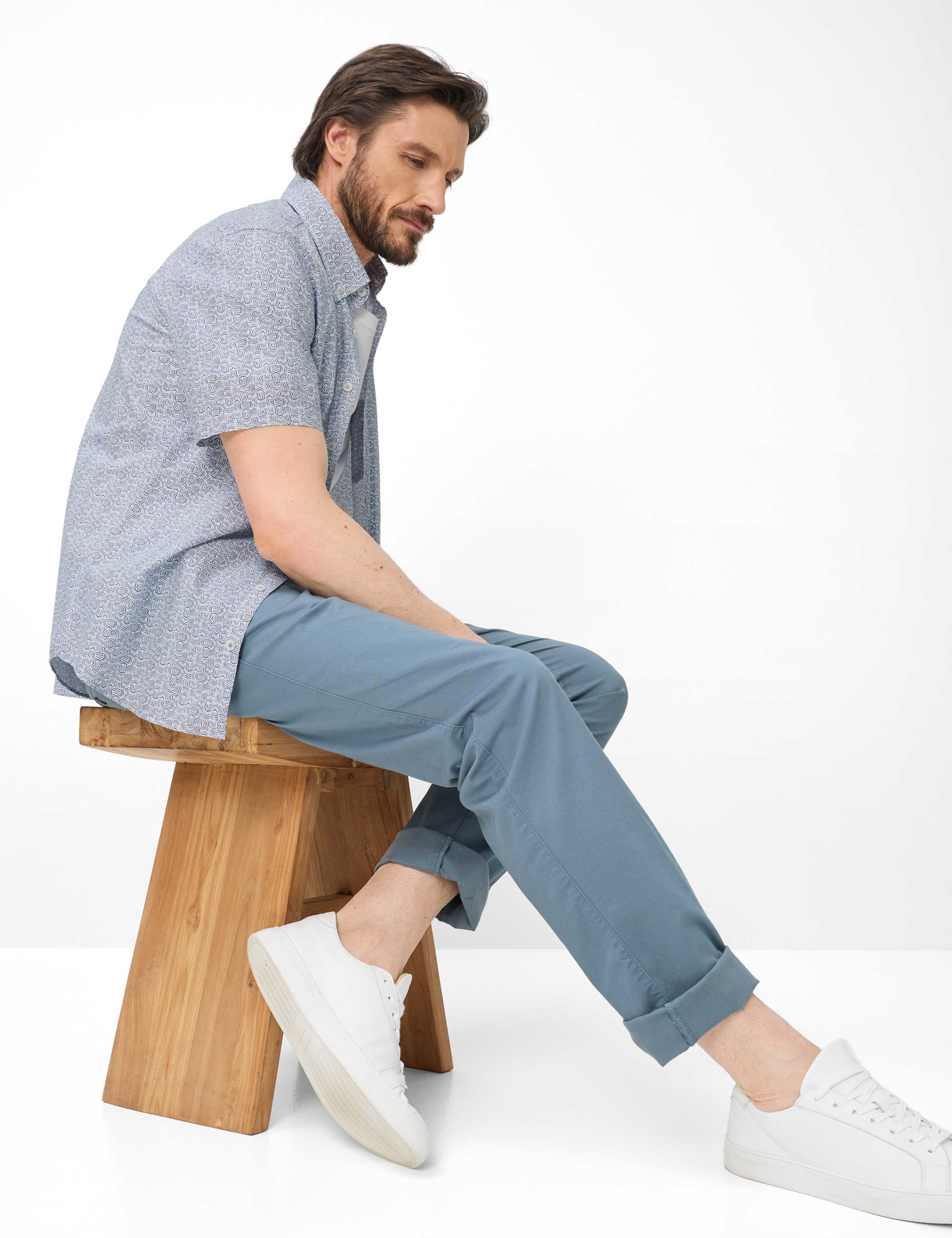 Homme Style LUIS Bleu Regular Fit Détail 1