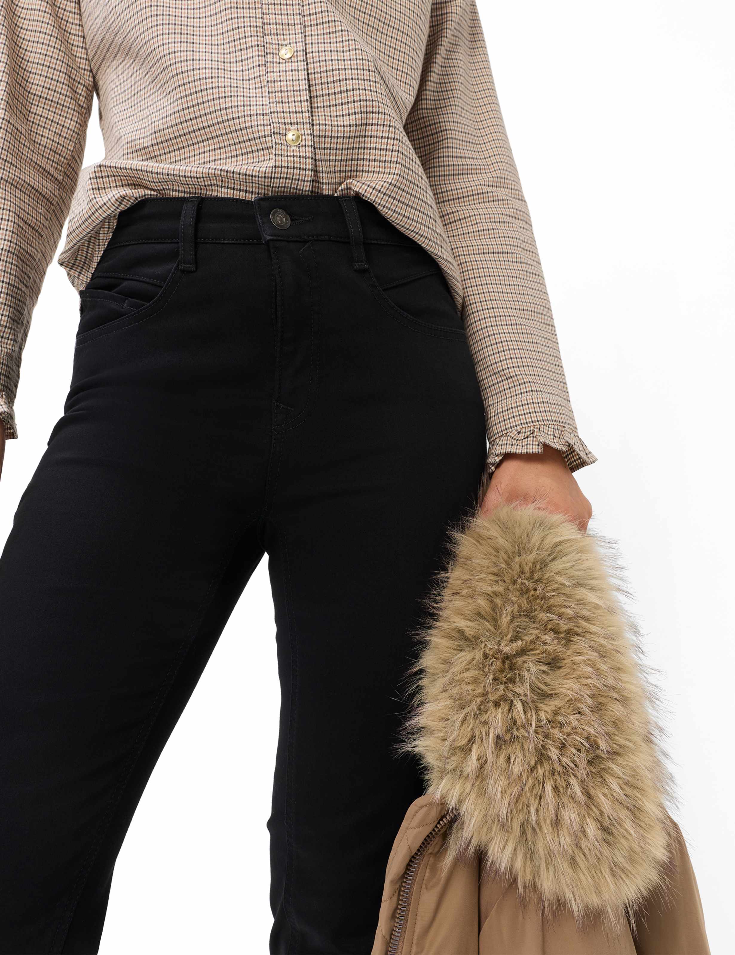 Femme Style MARY Denim Noir Regular Fit Détail 1