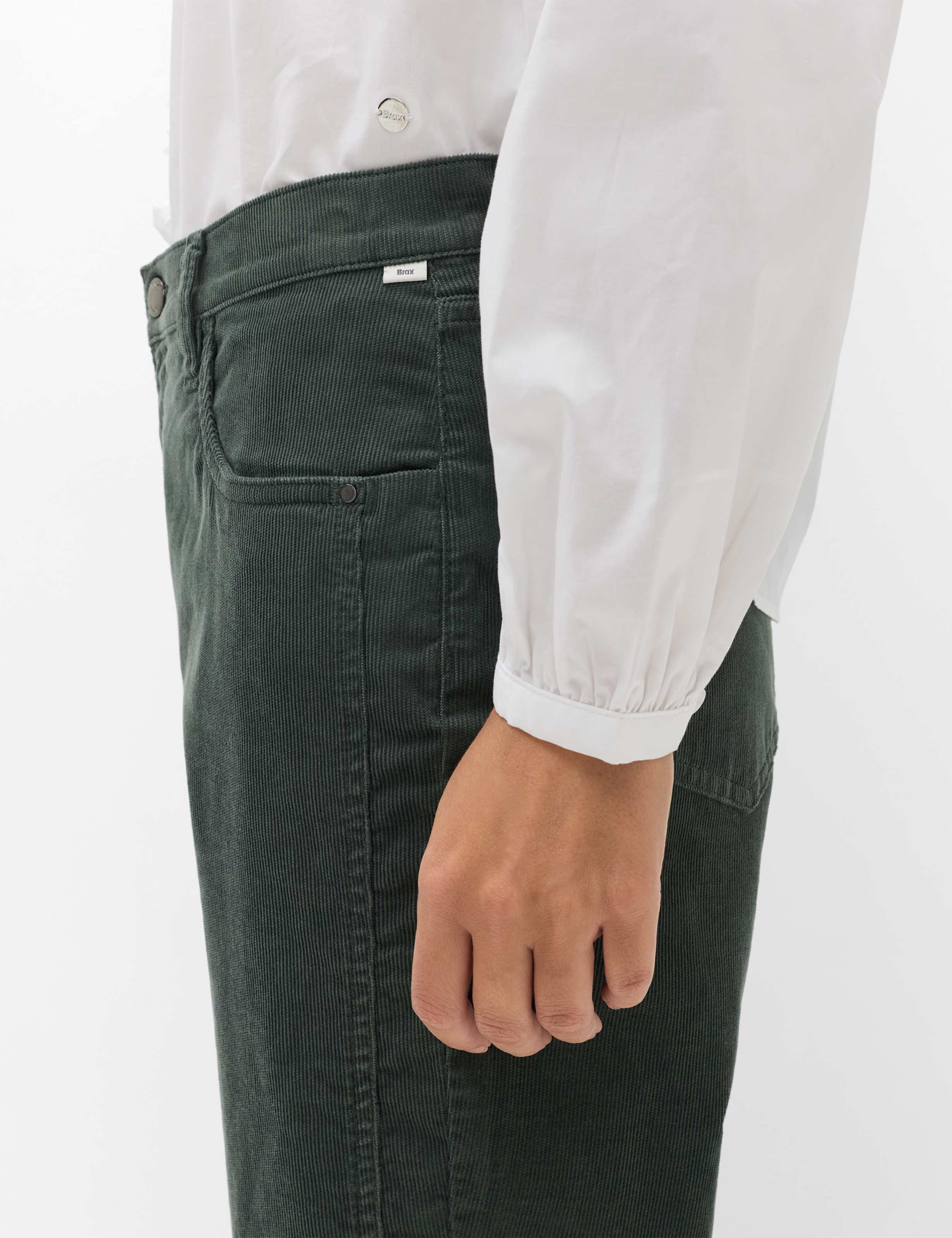 Femme Style MILEY S Vert Foncé Tapered Fit Détail 2