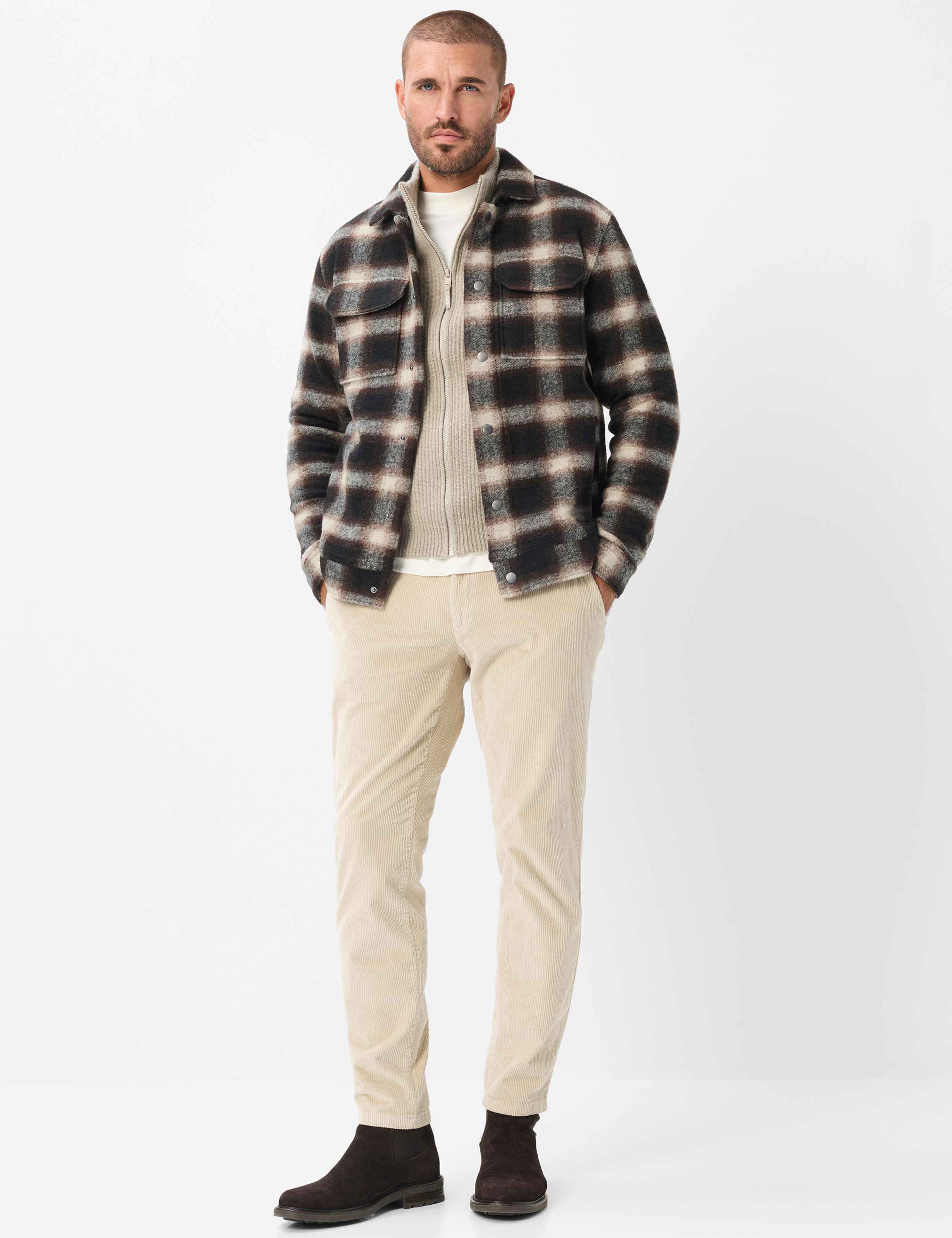 Herren Style SANTIAGO Dunkelbraun  Model Outfit