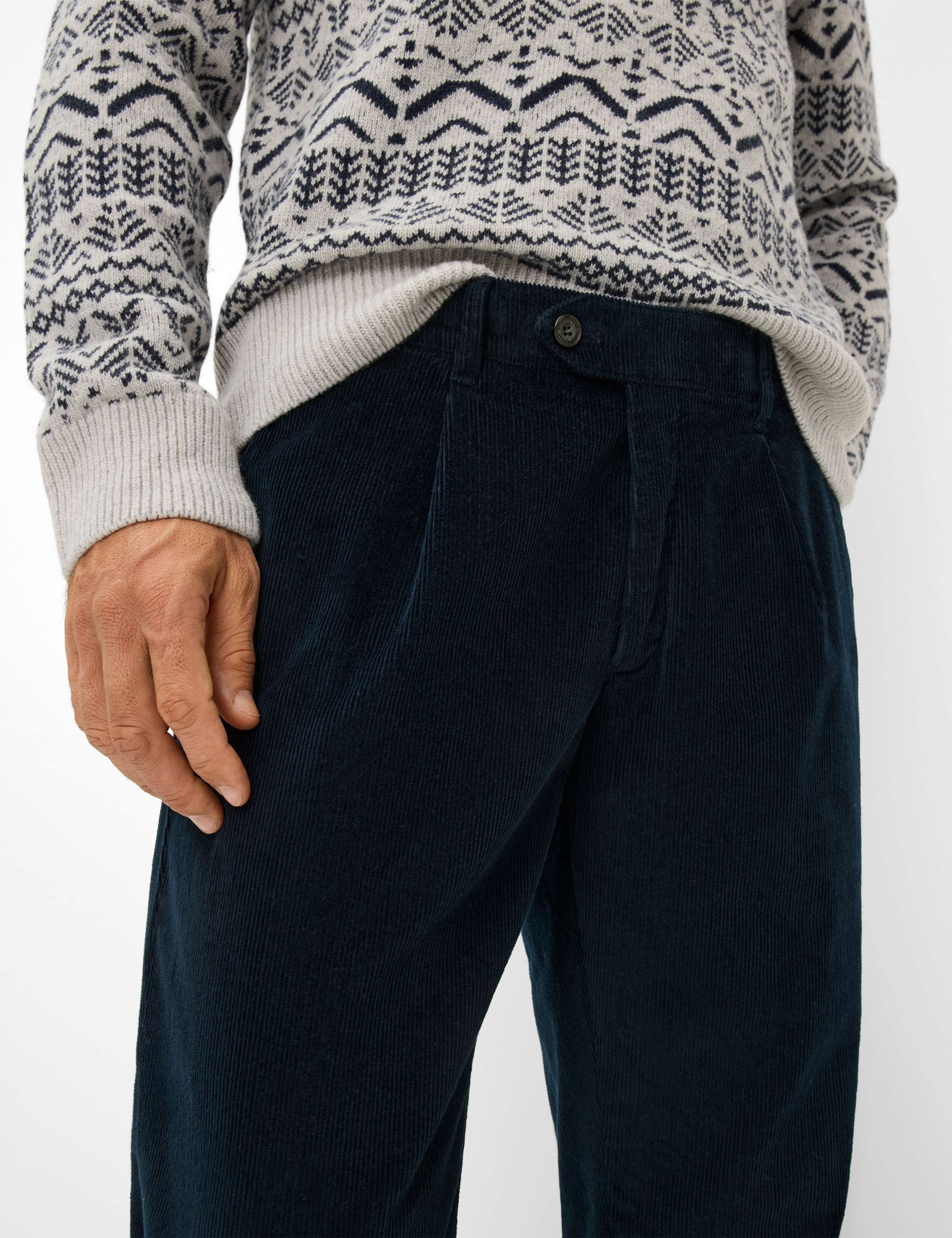 Homme Style LUIS Bleu Foncé Regular Fit Détail 2