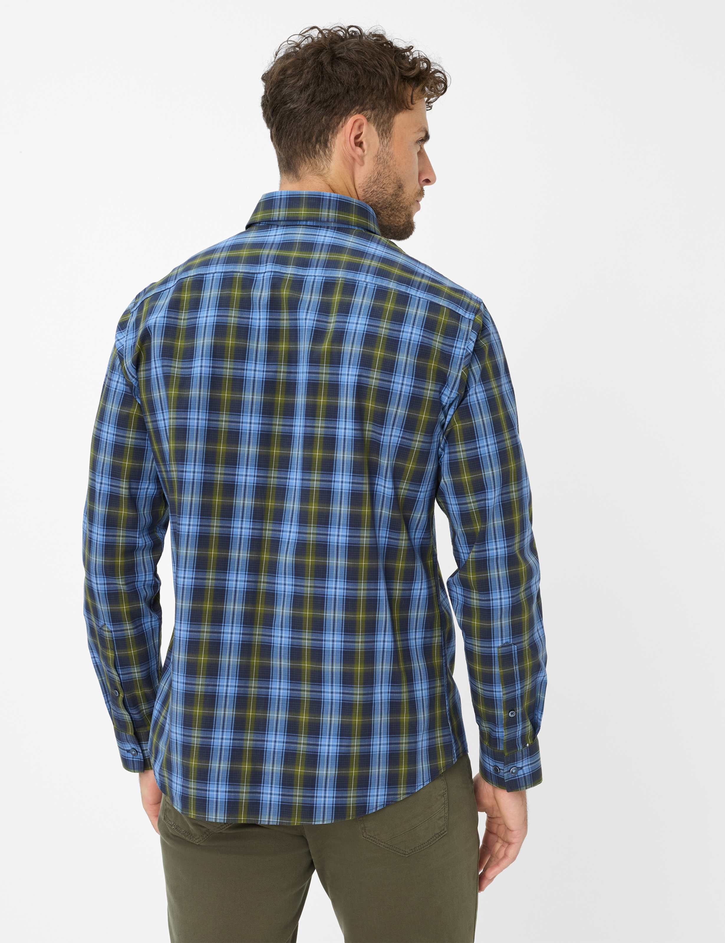 Thumbnail - Brax Herren Hemd Style DANIEL baltic, Blau, Gr. XXXL