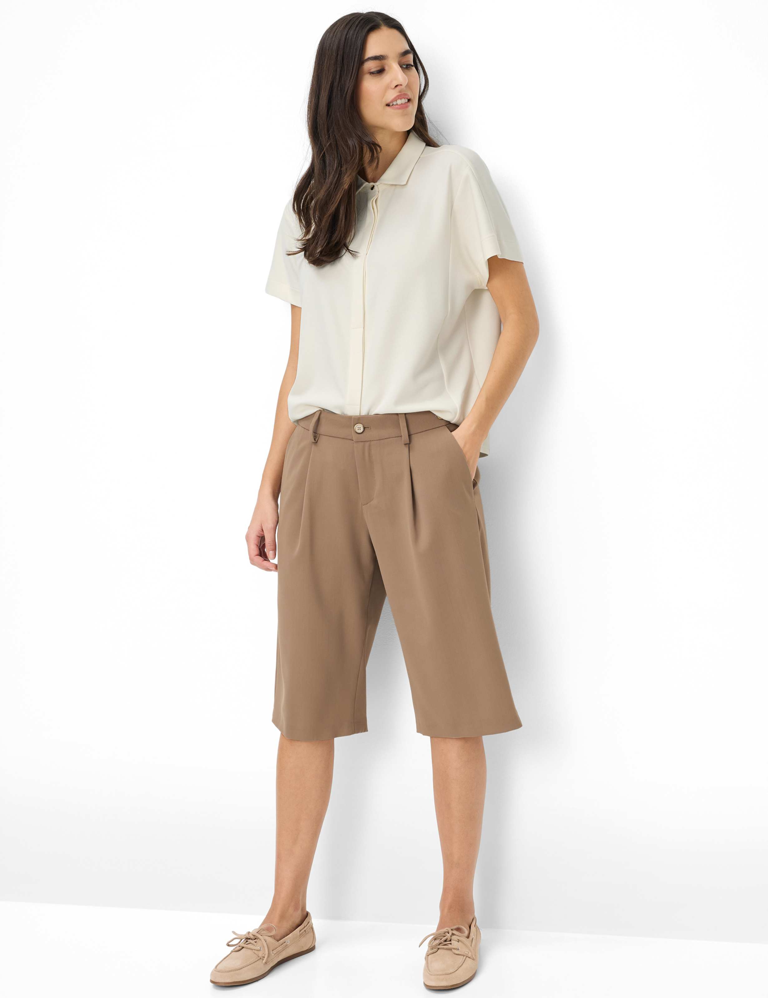 Damen Style MILLA B Braun Tapered Fit Model Outfit