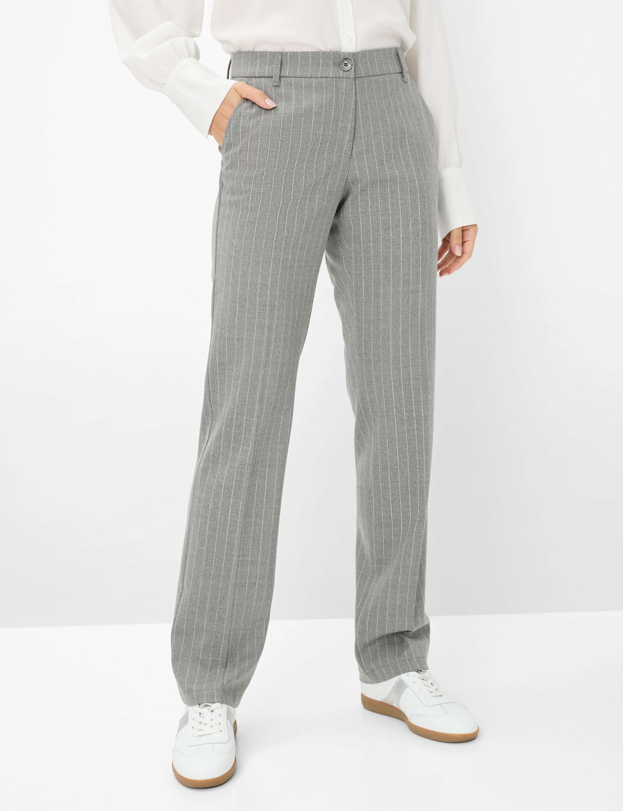 Thumbnail - Brax Damen Chino Style MARON SMOKE GREY, grau, Gr. 40K