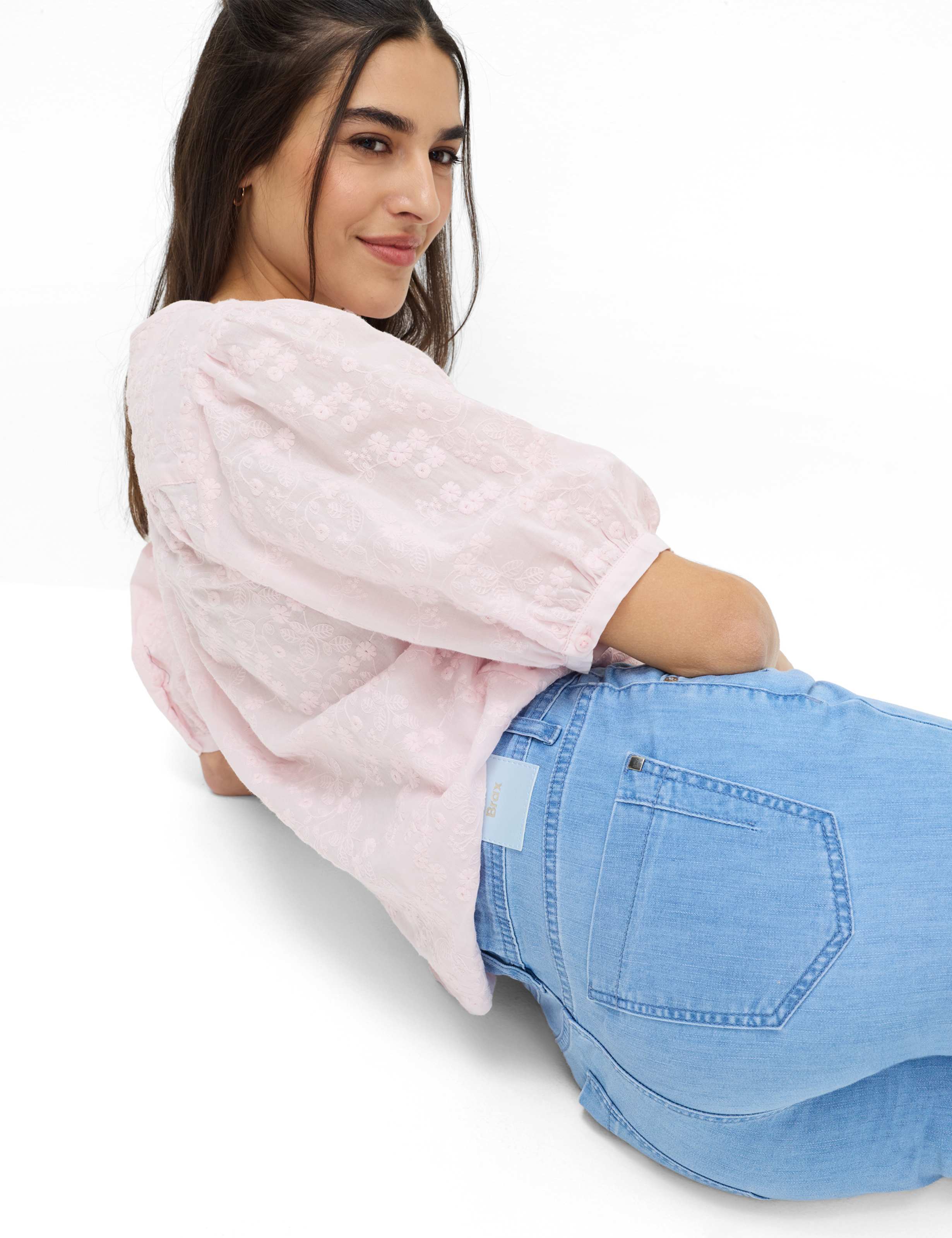 Damen Style CAROLA Denim Hellblau Feminine Fit Detail 1