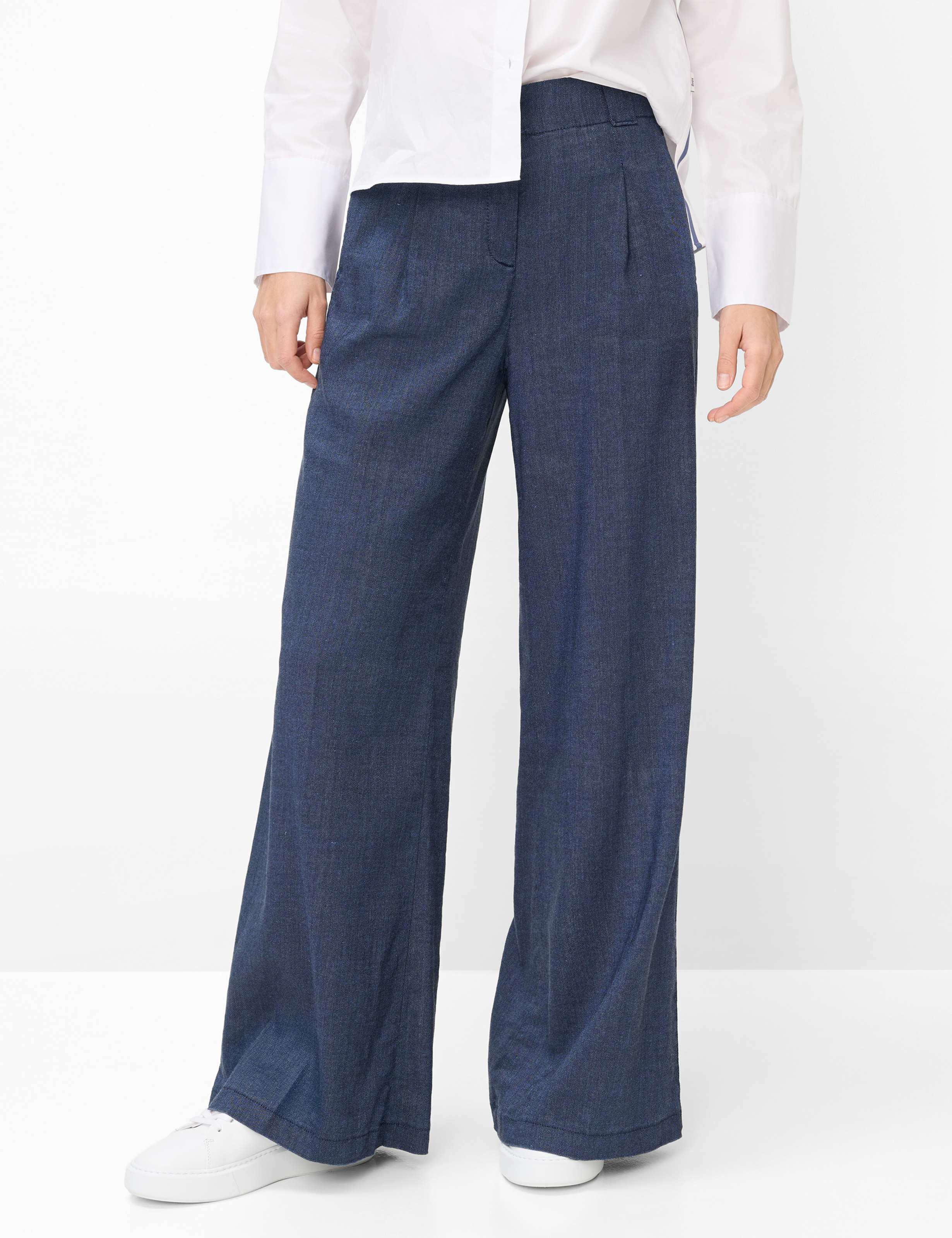 Thumbnail - Brax Damen Palazzohose Style MARLENE NAVY, dunkelblau, Gr. 40