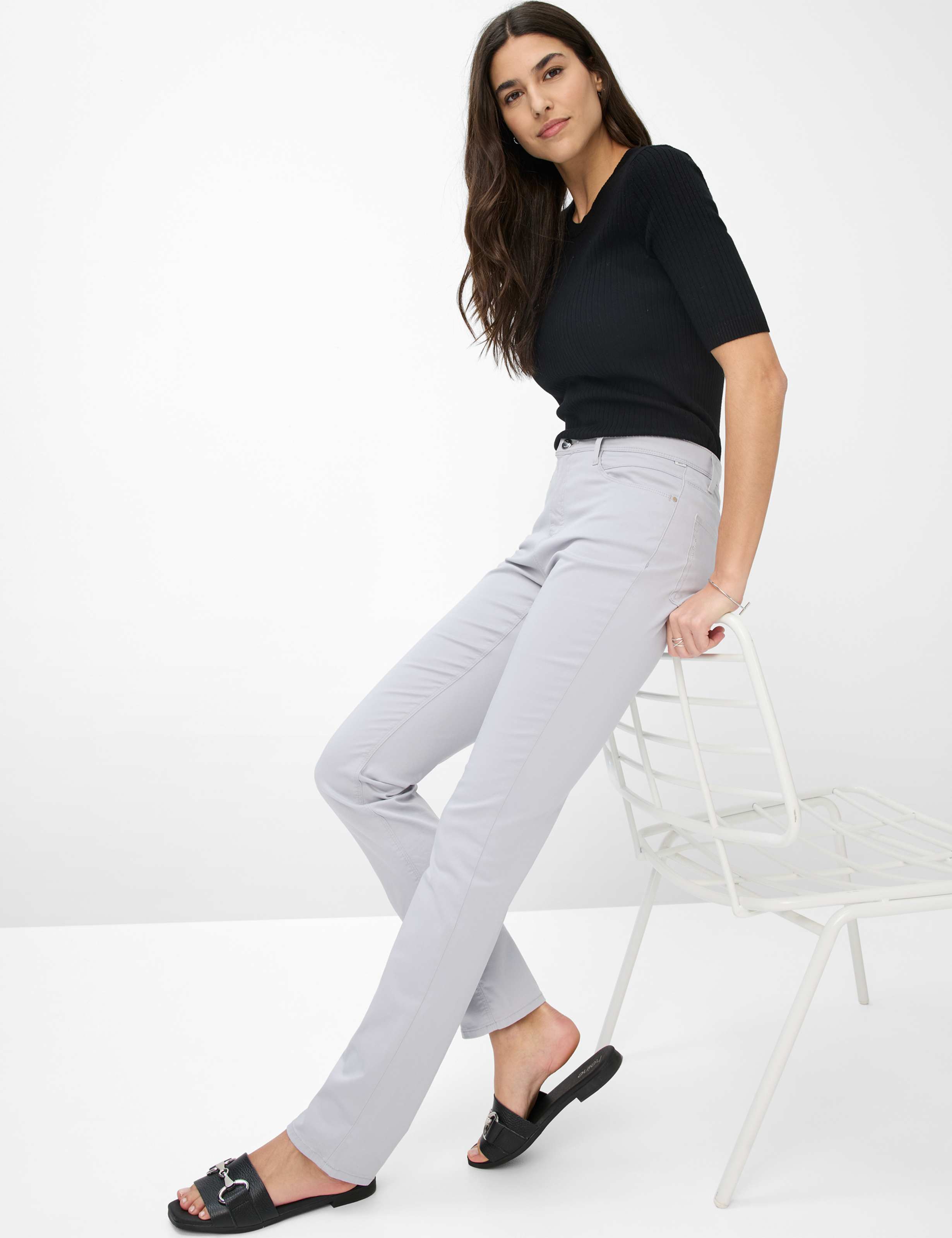 Damen Style CAROLA Hellgrau Feminine Fit Detail 1