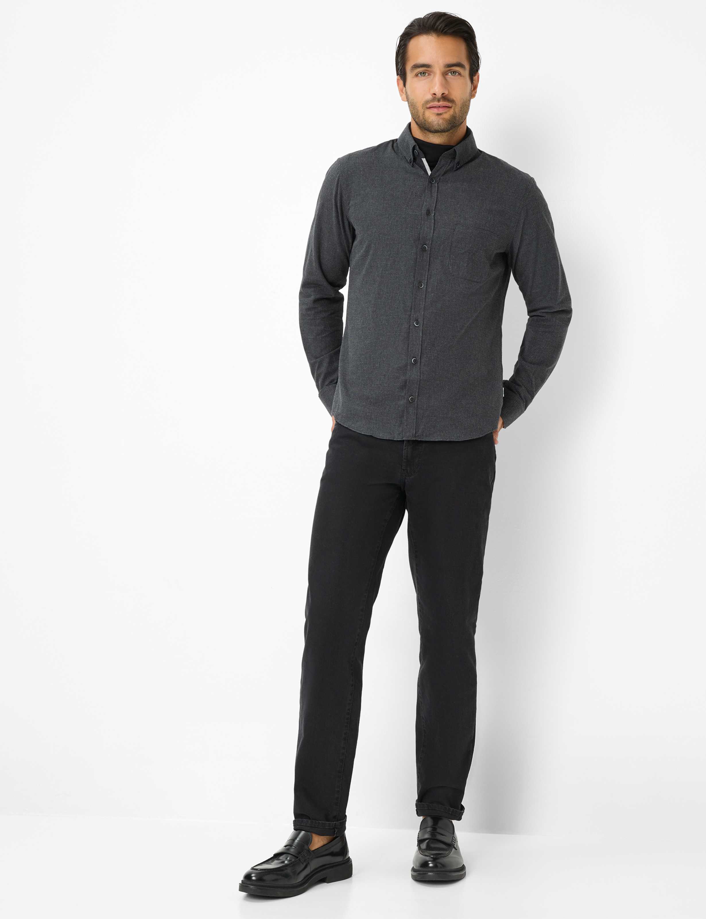 Heren Style DANIEL Donkergrijs  Model outfit