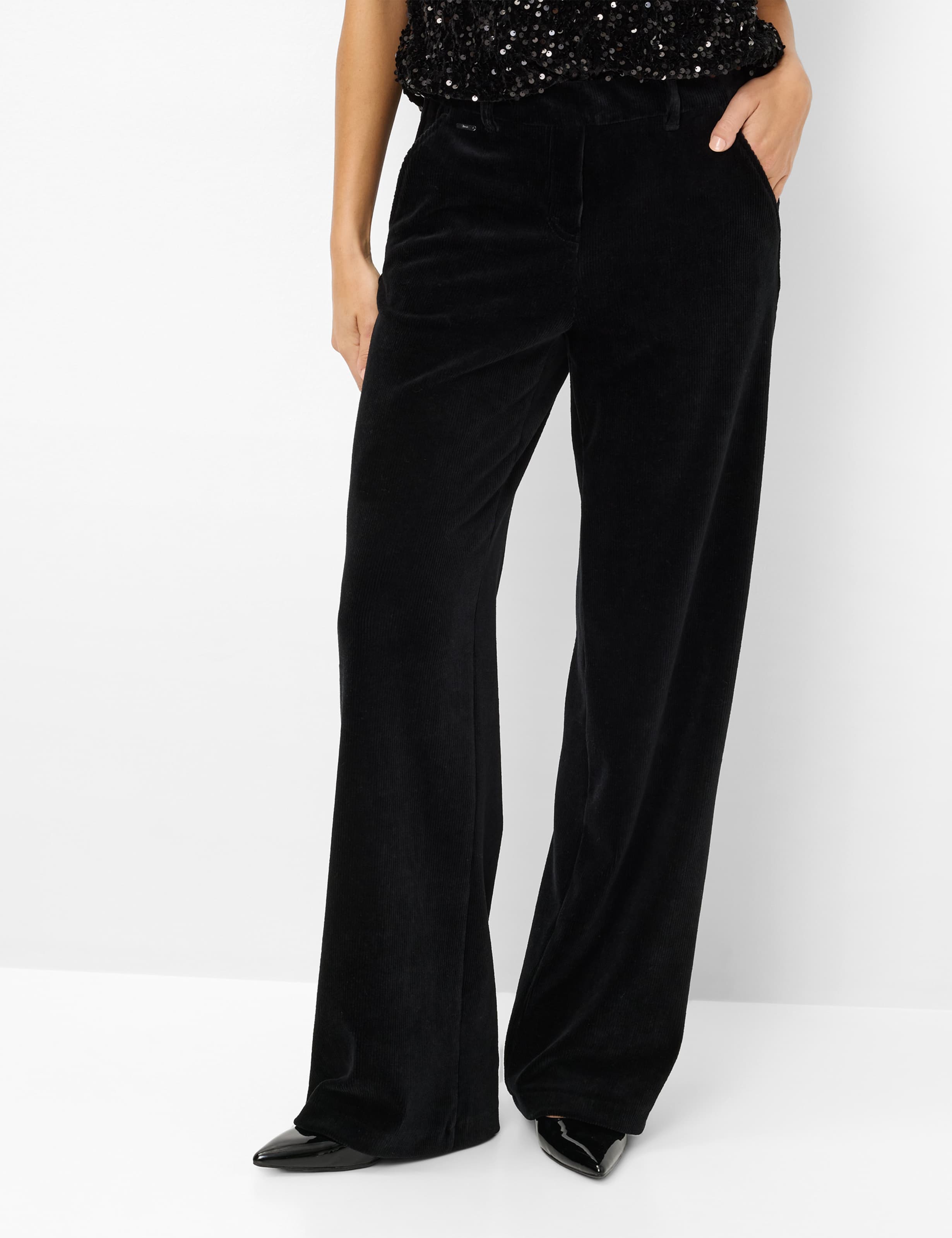 Thumbnail - Brax Damen Cordhose Style MAINE BLACK, schwarz, Gr. 46K